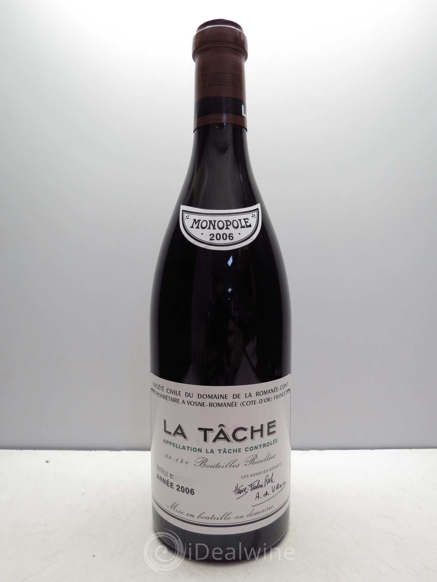 La Tâche Grand Cru Domaine de la Romanée-Conti 2006 - Lot de 1 bouteille - 0