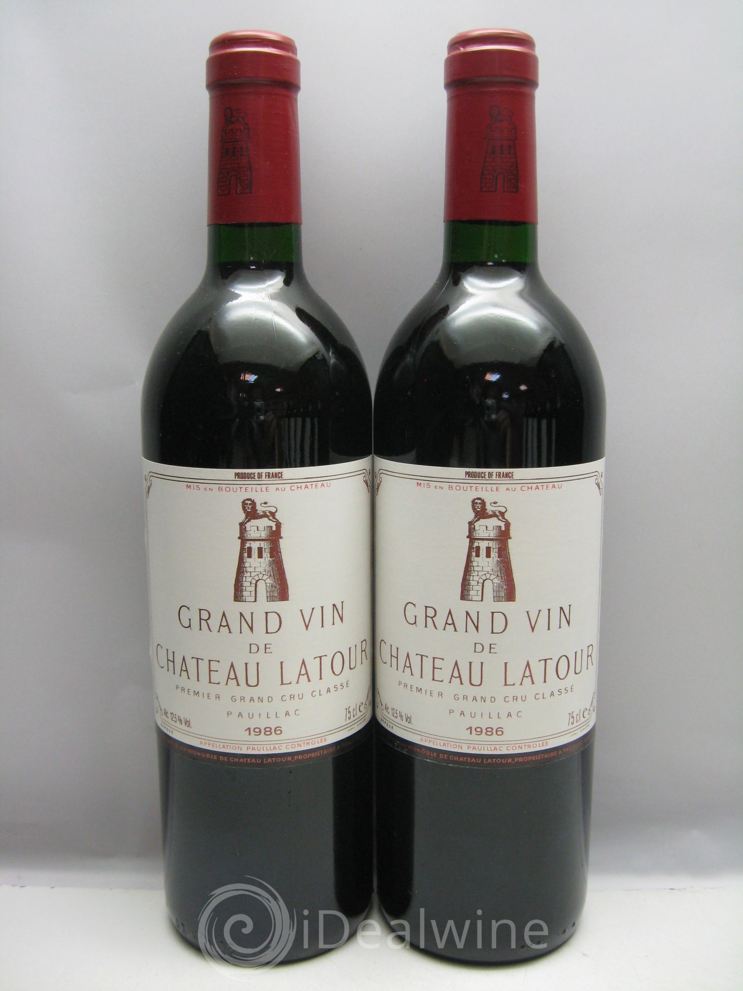 Château Latour 1er Grand Cru Classé 1986 - Lot de 12 bouteilles - 0