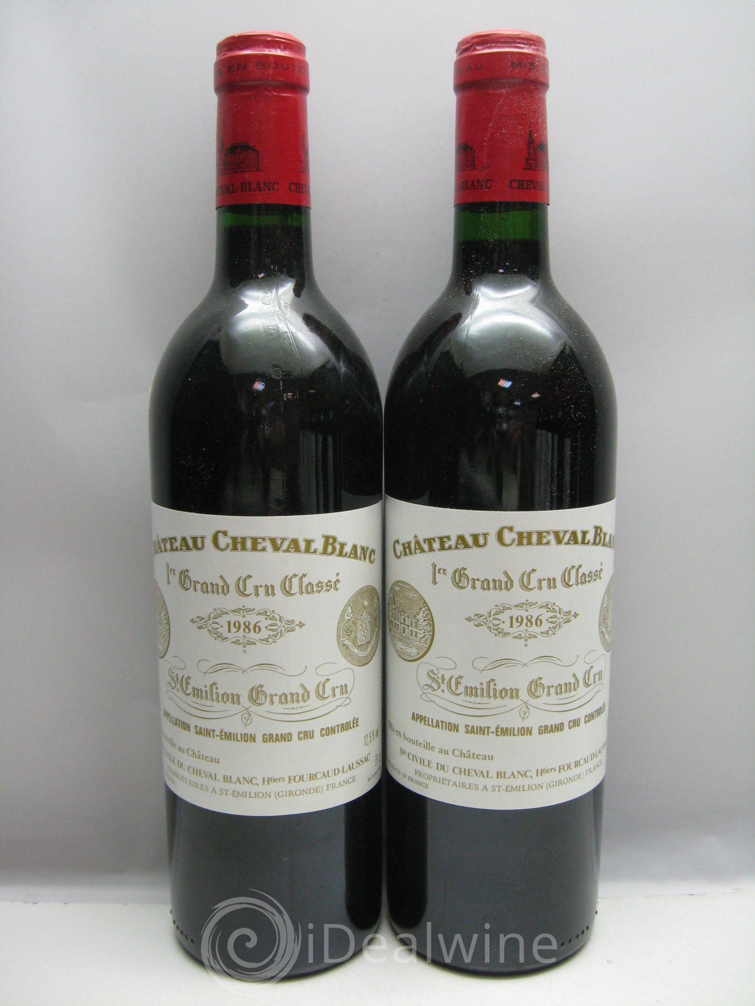 Château Cheval Blanc 1er Grand Cru Classé A 1986 - Lot de 12 bouteilles - 0