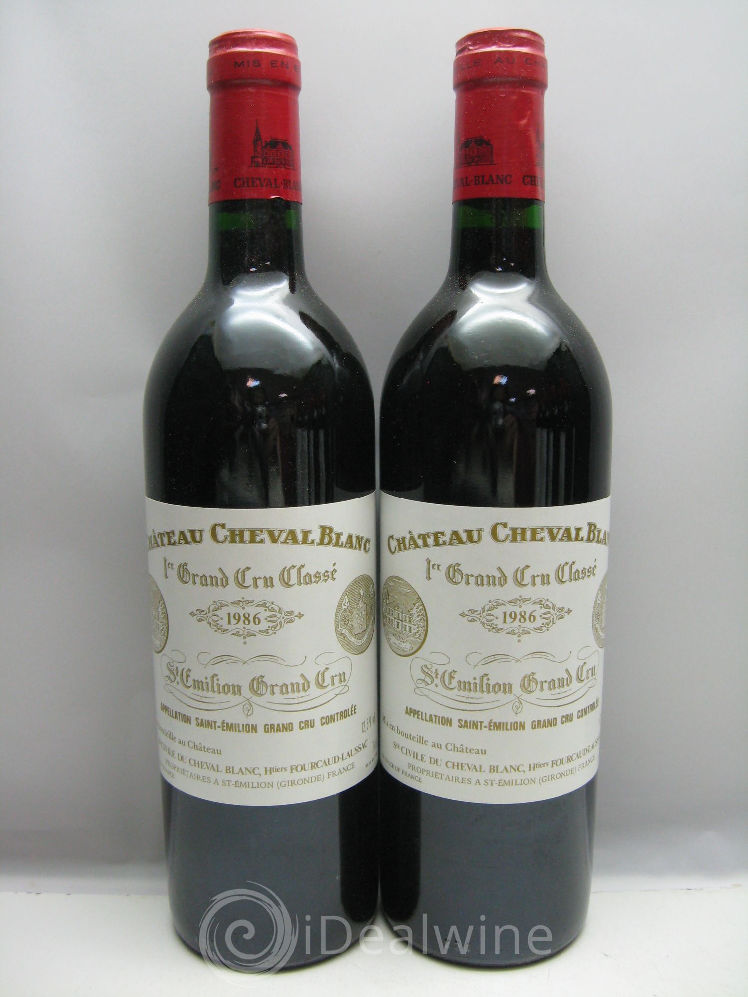 Château Cheval Blanc 1er Grand Cru Classé A 1986 - Lot de 12 bouteilles - 1