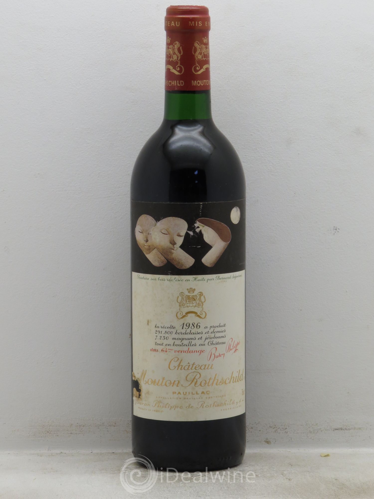 Château Mouton Rothschild 1er Grand Cru Classé 1986 - Lot de 1 bouteille - 0