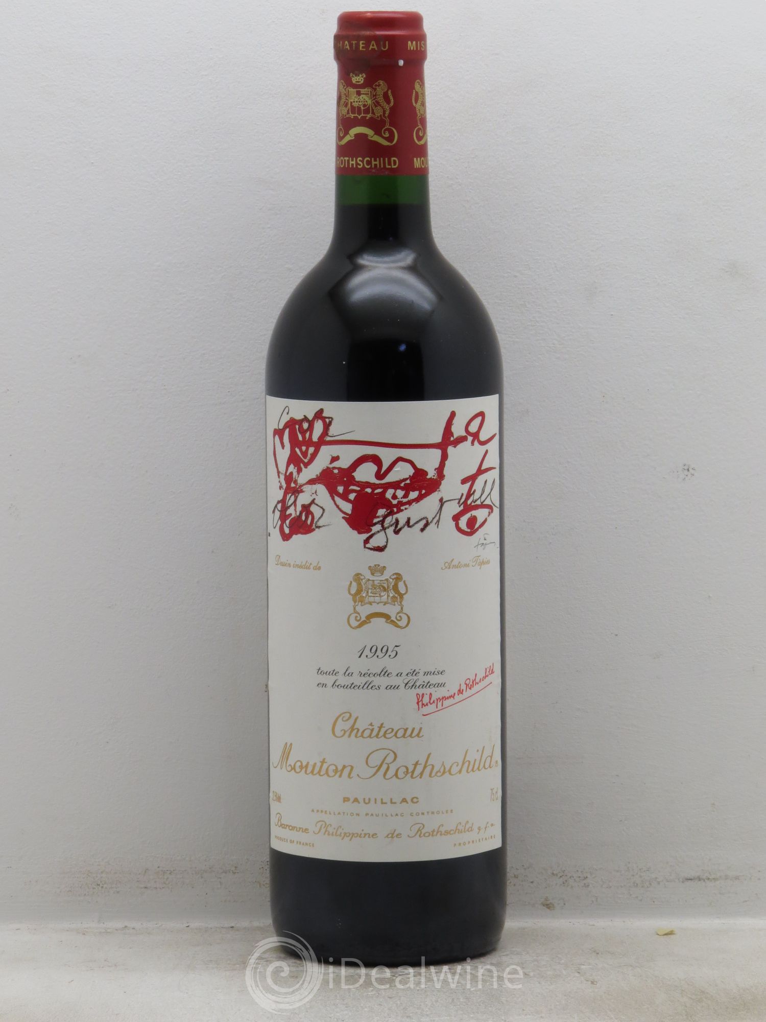 Château Mouton Rothschild 1er Grand Cru Classé 1995 - Lot de 1 bouteille - 0
