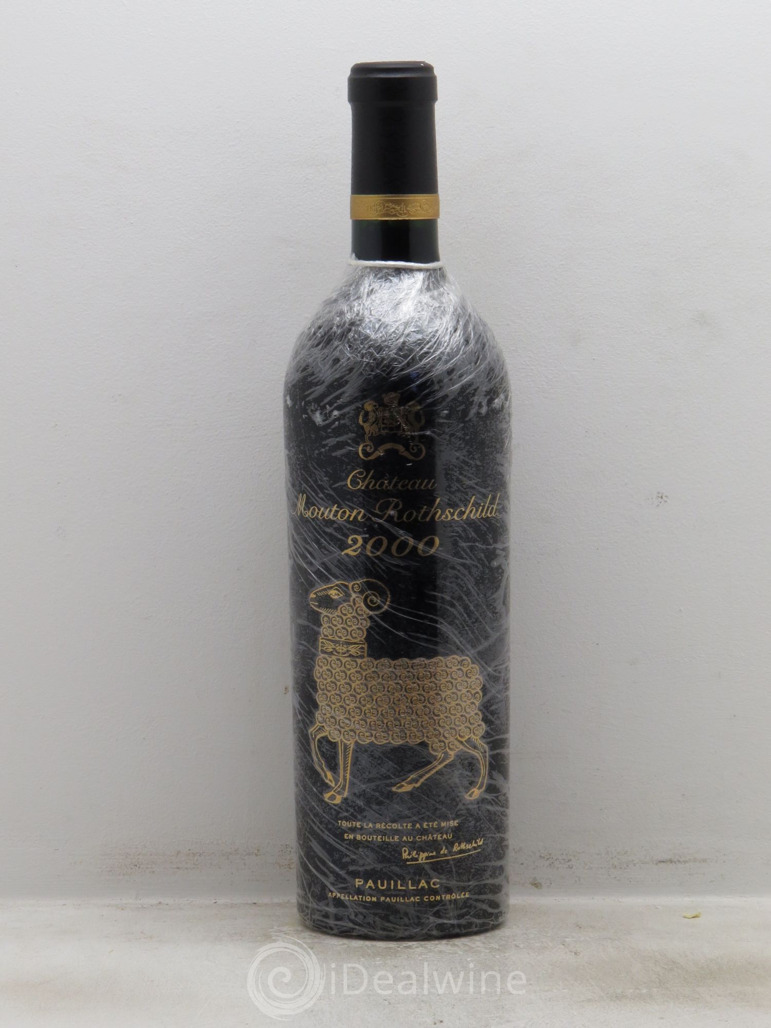 Château Mouton Rothschild 1er Grand Cru Classé 2000 - Lot de 1 bouteille - 0