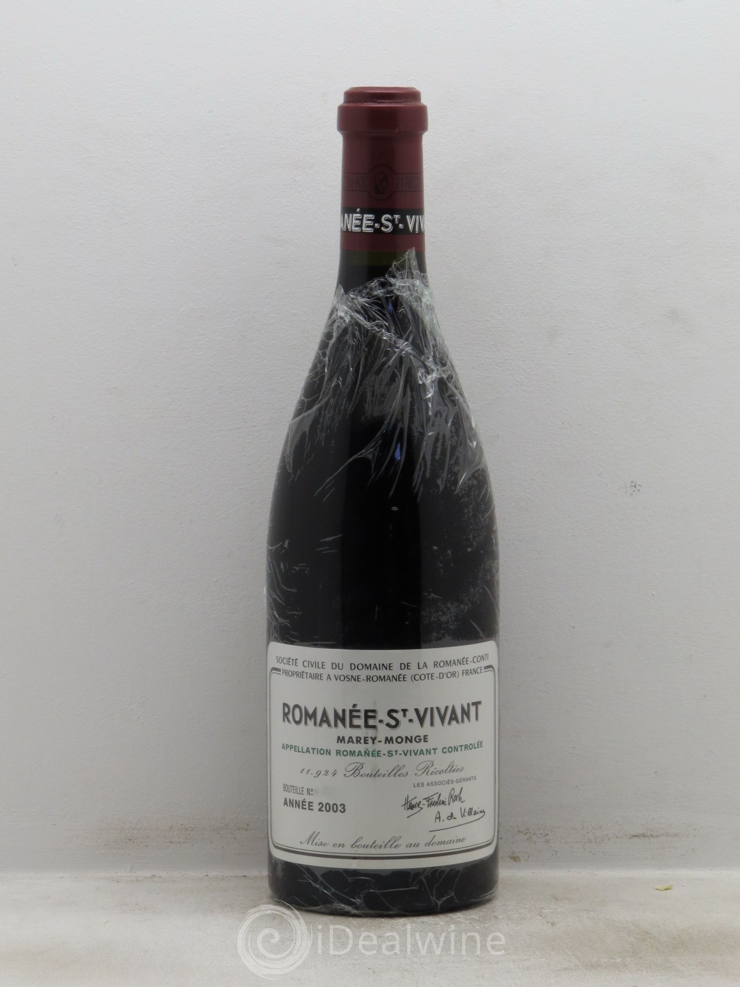 Romanée-Saint-Vivant Grand Cru Domaine de la Romanée-Conti 2003 - Lot de 1 bouteille - 0