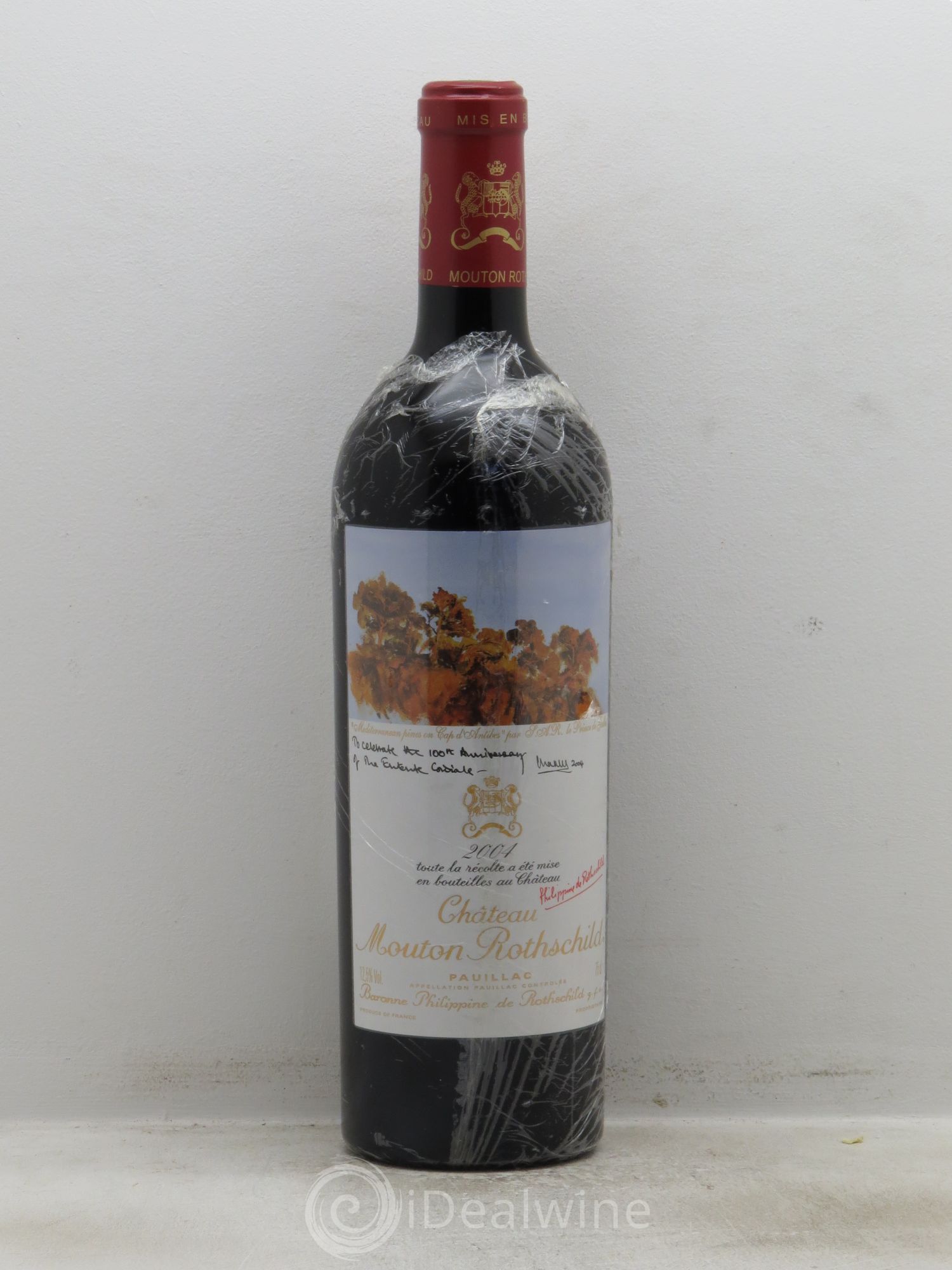 Château Mouton Rothschild 1er Grand Cru Classé 2004 - Lot de 1 bouteille - 0