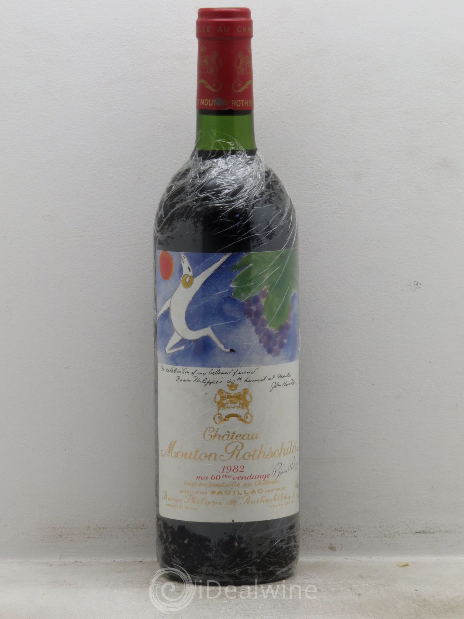Château Mouton Rothschild 1er Grand Cru Classé 1982 - Lot de 1 bouteille - 0