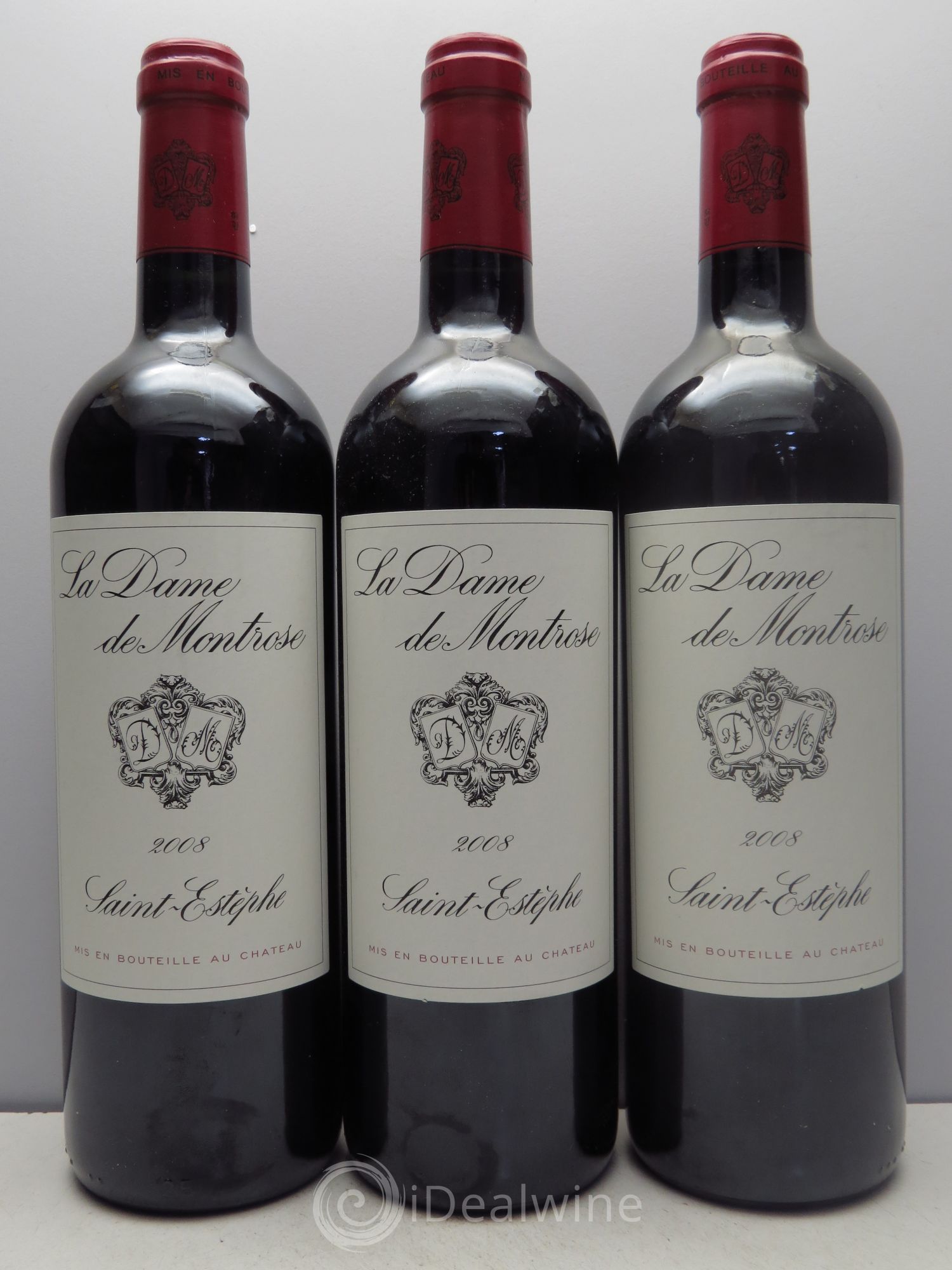 La Dame de Montrose Second Vin 2008 - Lot de 3 bouteilles - 0