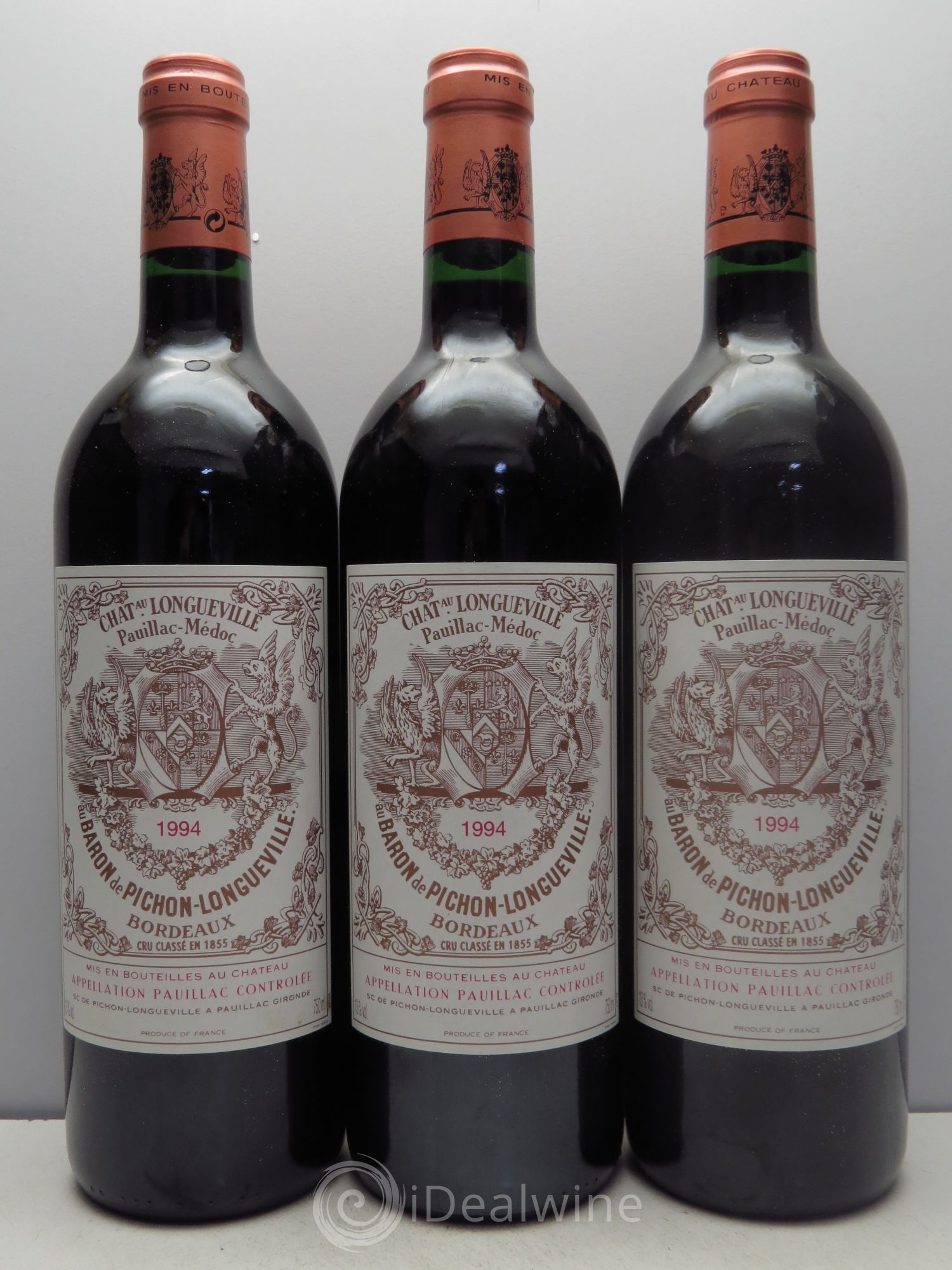 Pichon Longueville Baron 2ème Grand Cru Classé 1994 - Lot de 3 bouteilles - 0