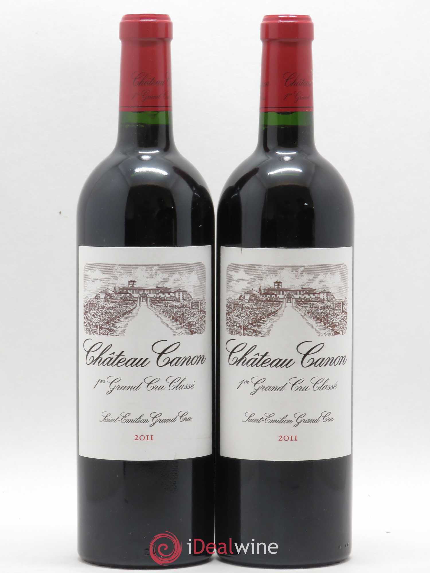 Château Canon 1er Grand Cru Classé B 2011 - Lot de 2 bouteilles - 0