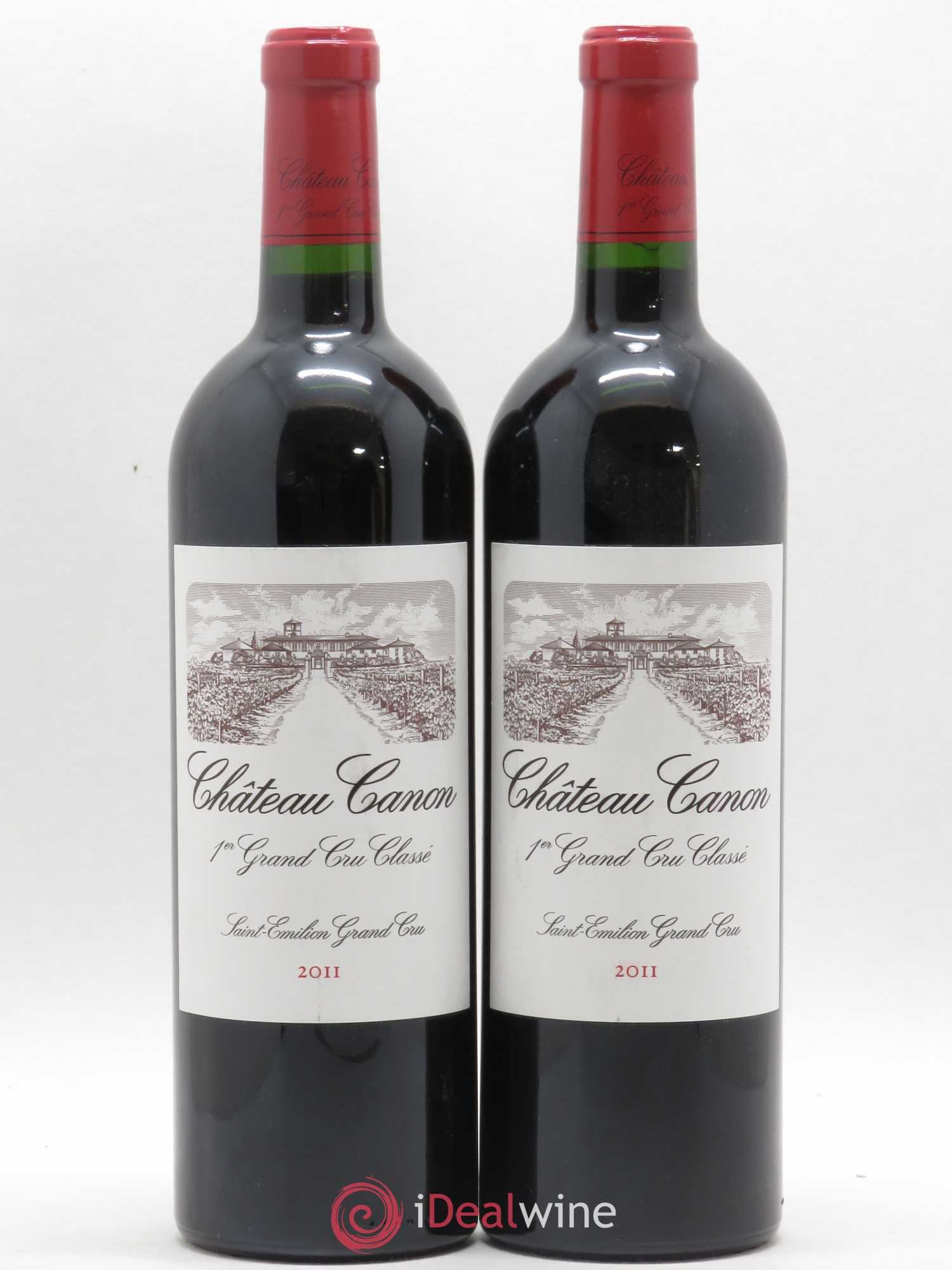 Château Canon 1er Grand Cru Classé B 2011 - Lot de 2 bouteilles - 0