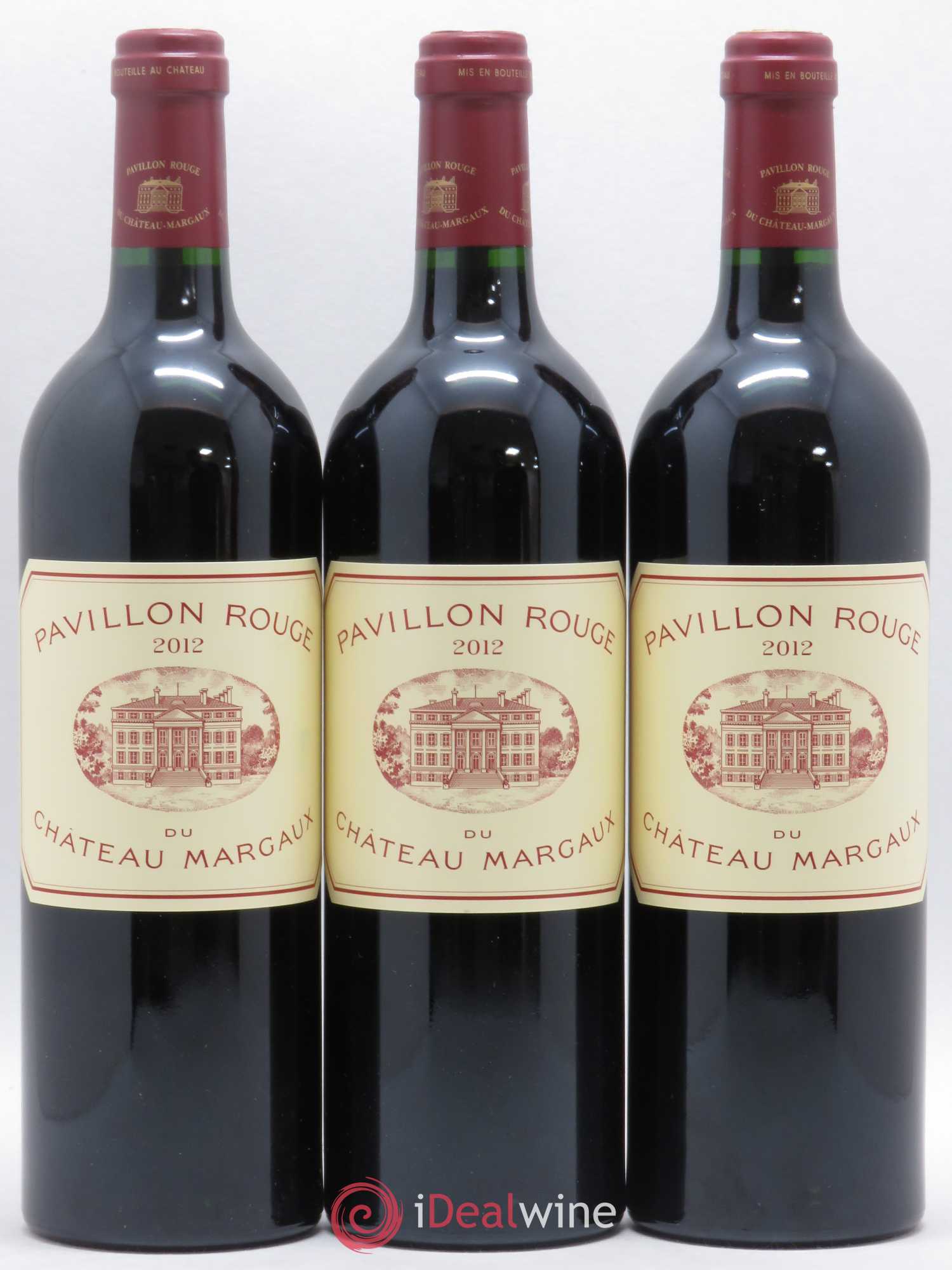 Pavillon Rouge du Château Margaux Second Vin 2012 - Lot de 3 bouteilles - 0