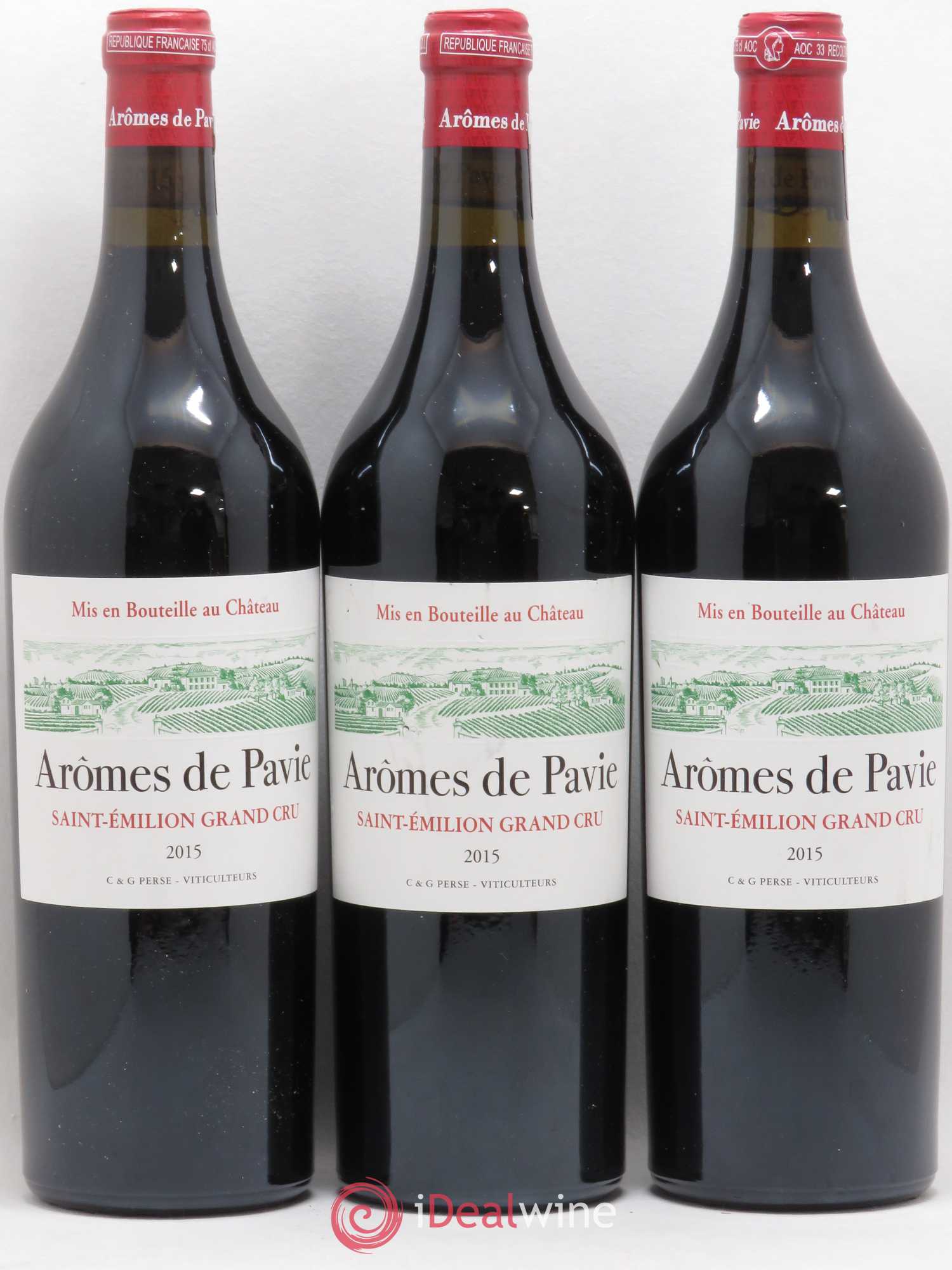 Saint-Émilion Grand Cru Aromes de Pavie 2015 - Posten von 3 Flaschen - 0