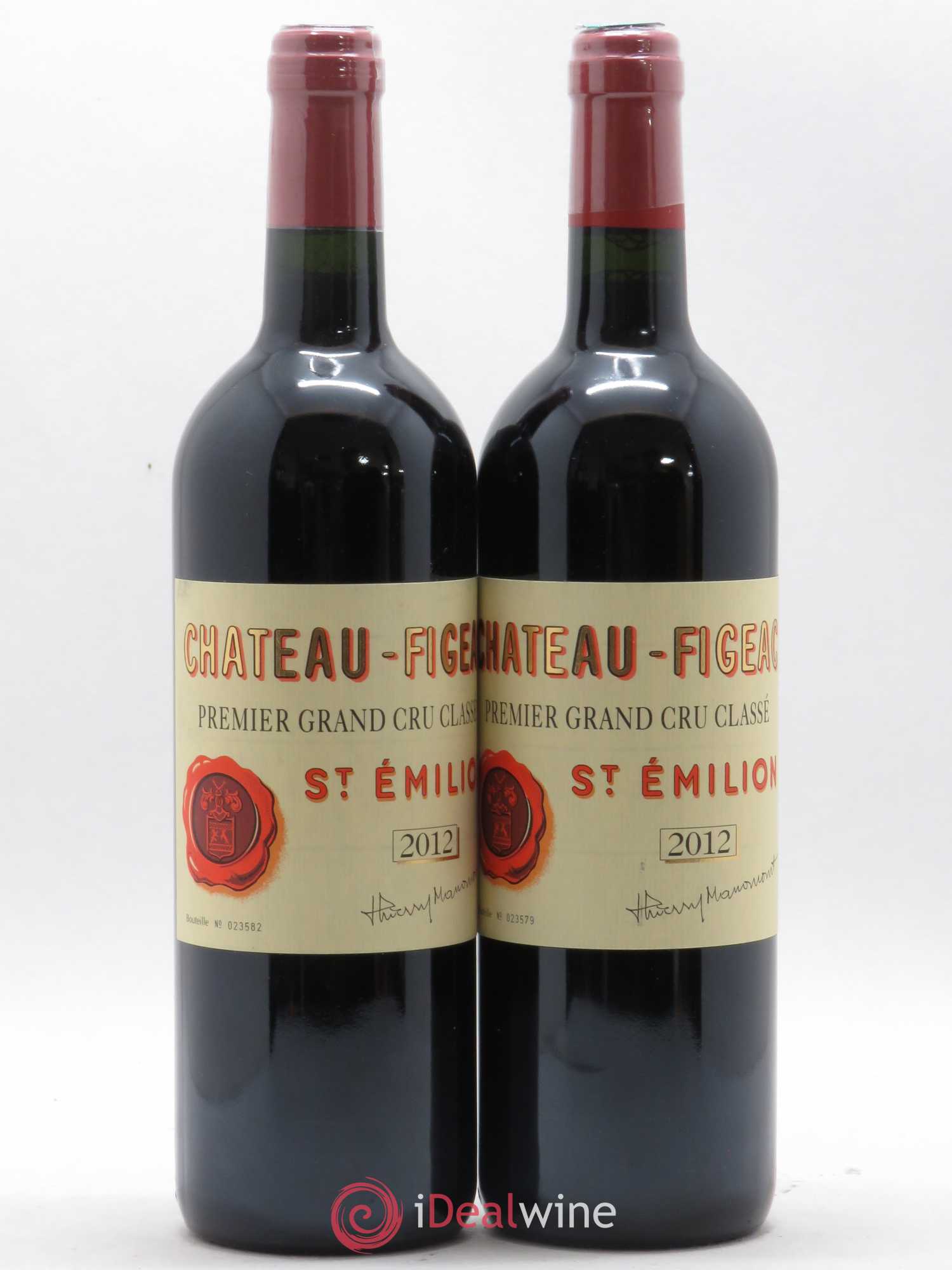 Château Figeac 1er Grand Cru Classé A 2012 - Lot de 2 bouteilles - 0