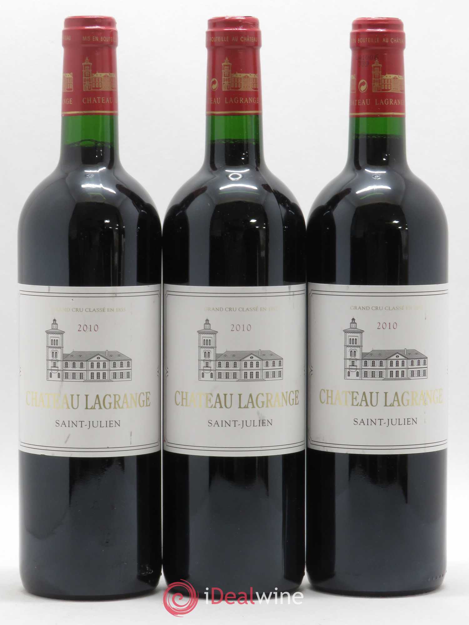 Château Lagrange 3ème Grand Cru Classé 2010 - Lot de 3 bouteilles - 0