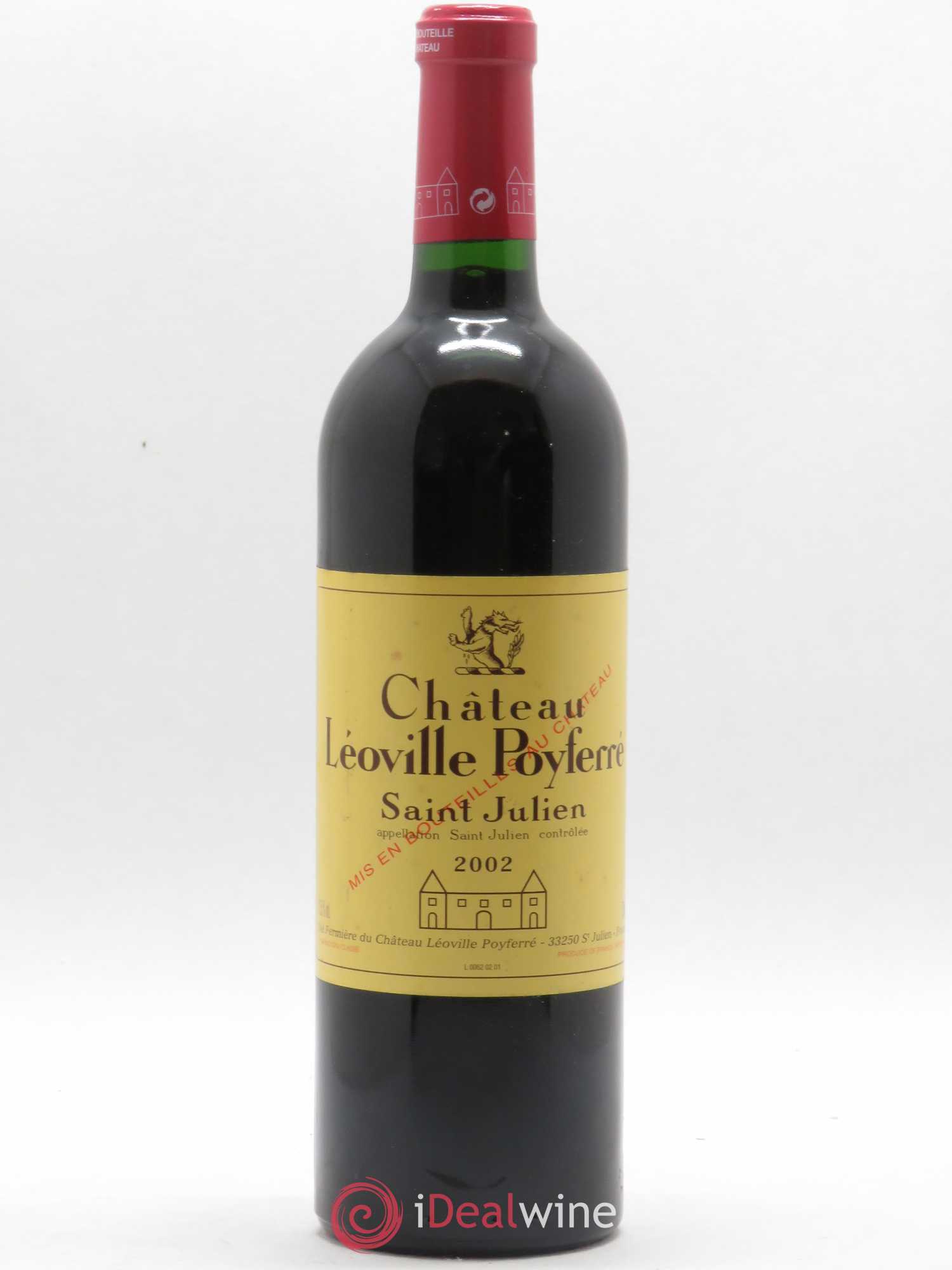 Château Léoville Poyferré 2ème Grand Cru Classé 2002 - Lot de 1 bouteille - 0