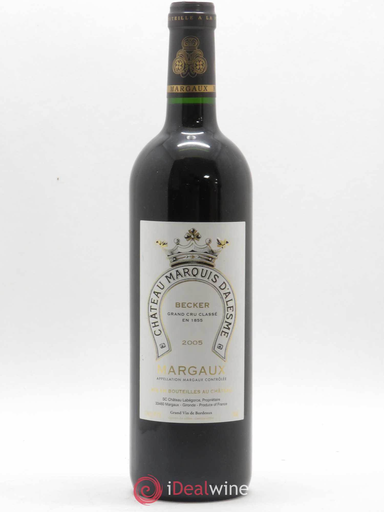 Château Marquis d'Alesme 2005 - Lot de 1 bouteille - 0