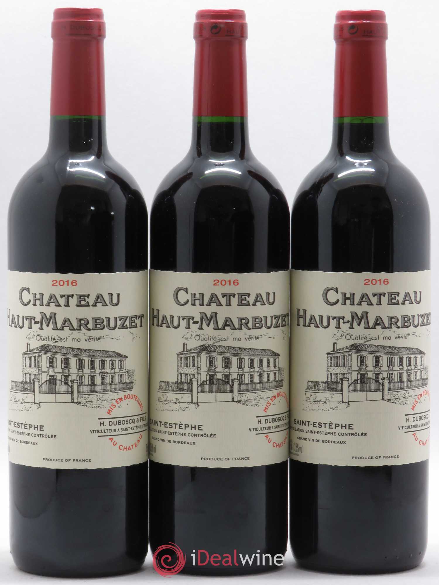 Château Haut Marbuzet 2016 - Lot de 3 bouteilles - 0