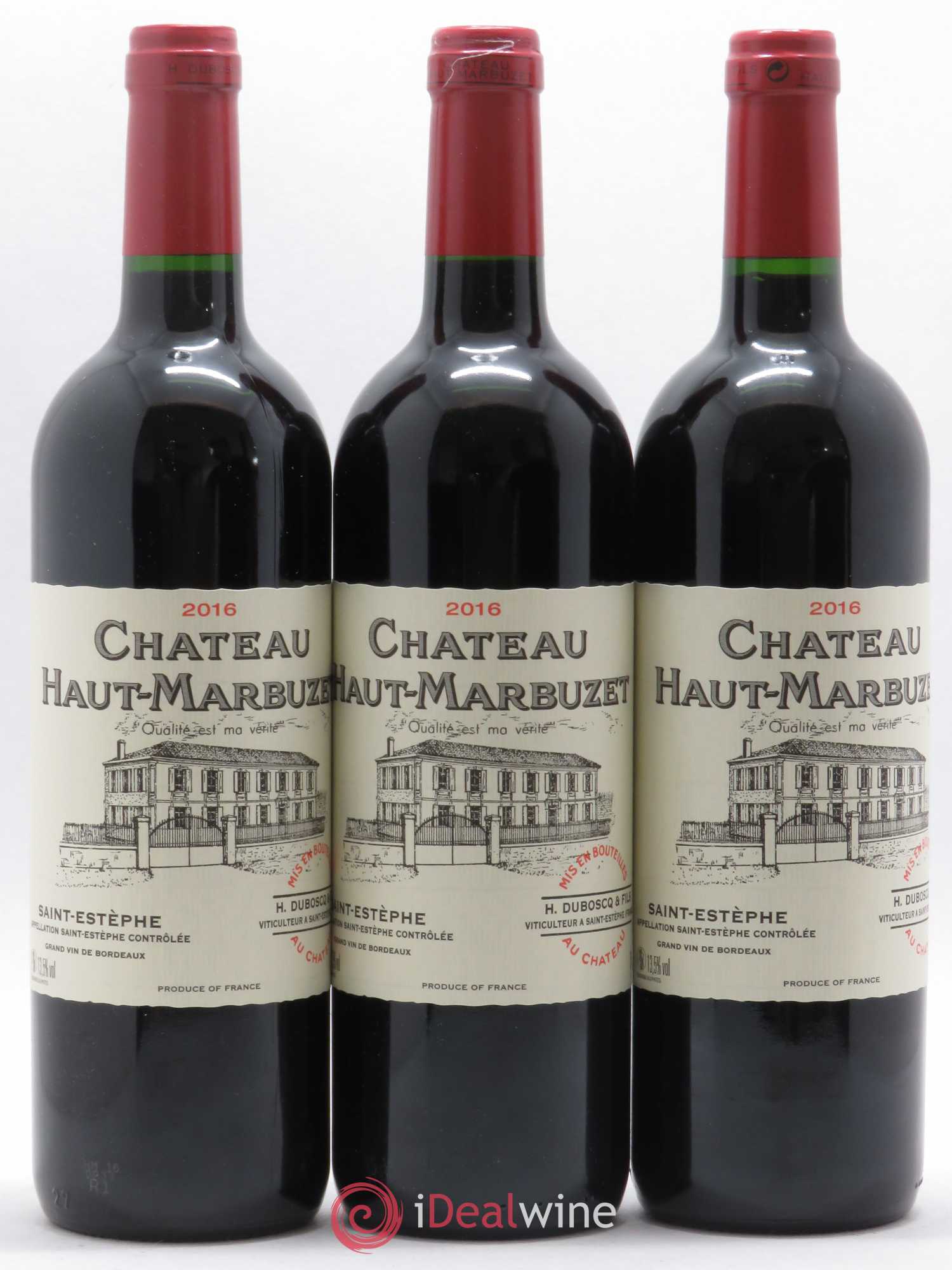 Château Haut Marbuzet 2016 - Lot de 3 bouteilles - 0