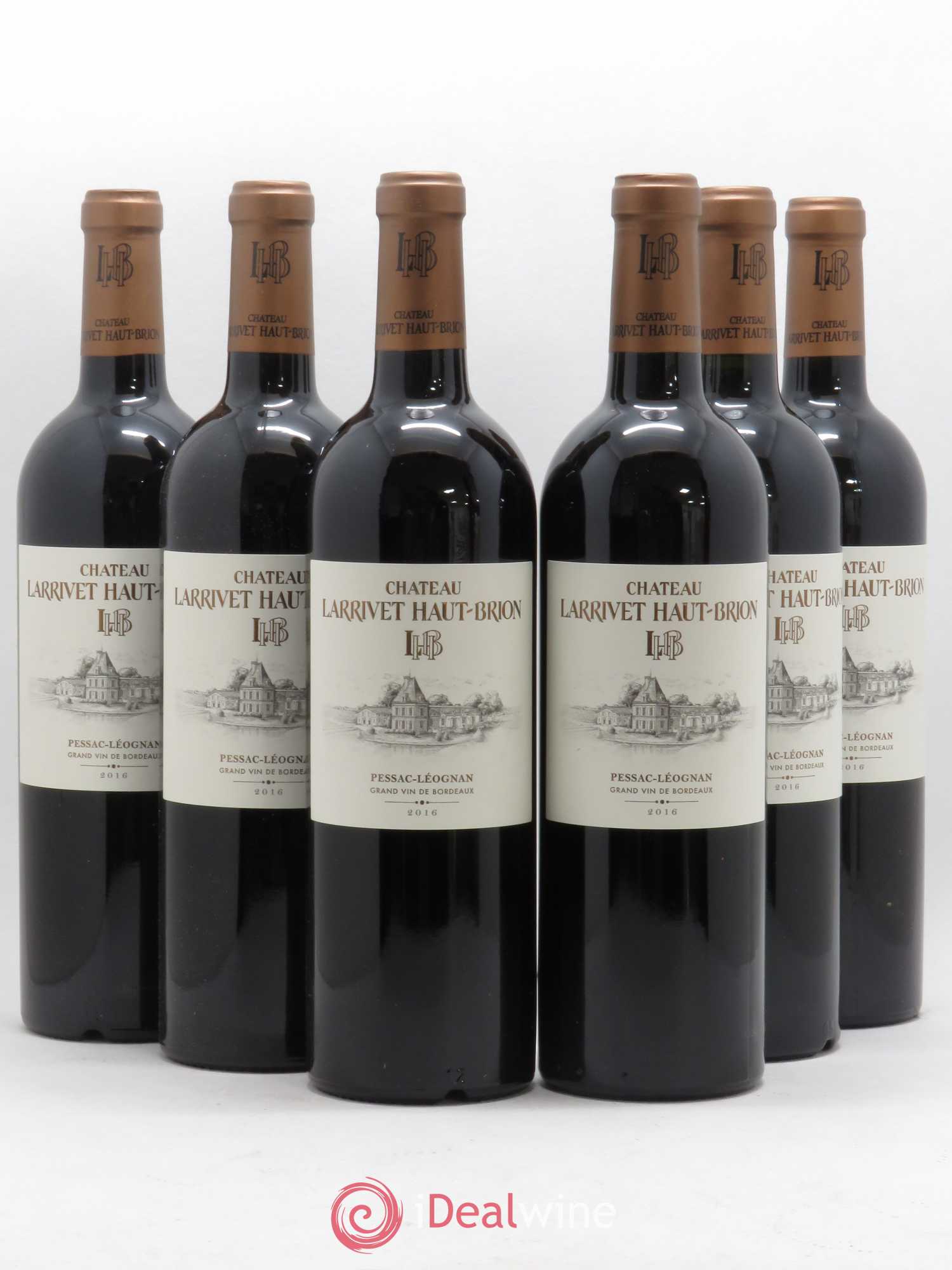 Château Larrivet Haut-Brion 2016 - Lot de 6 bouteilles - 0