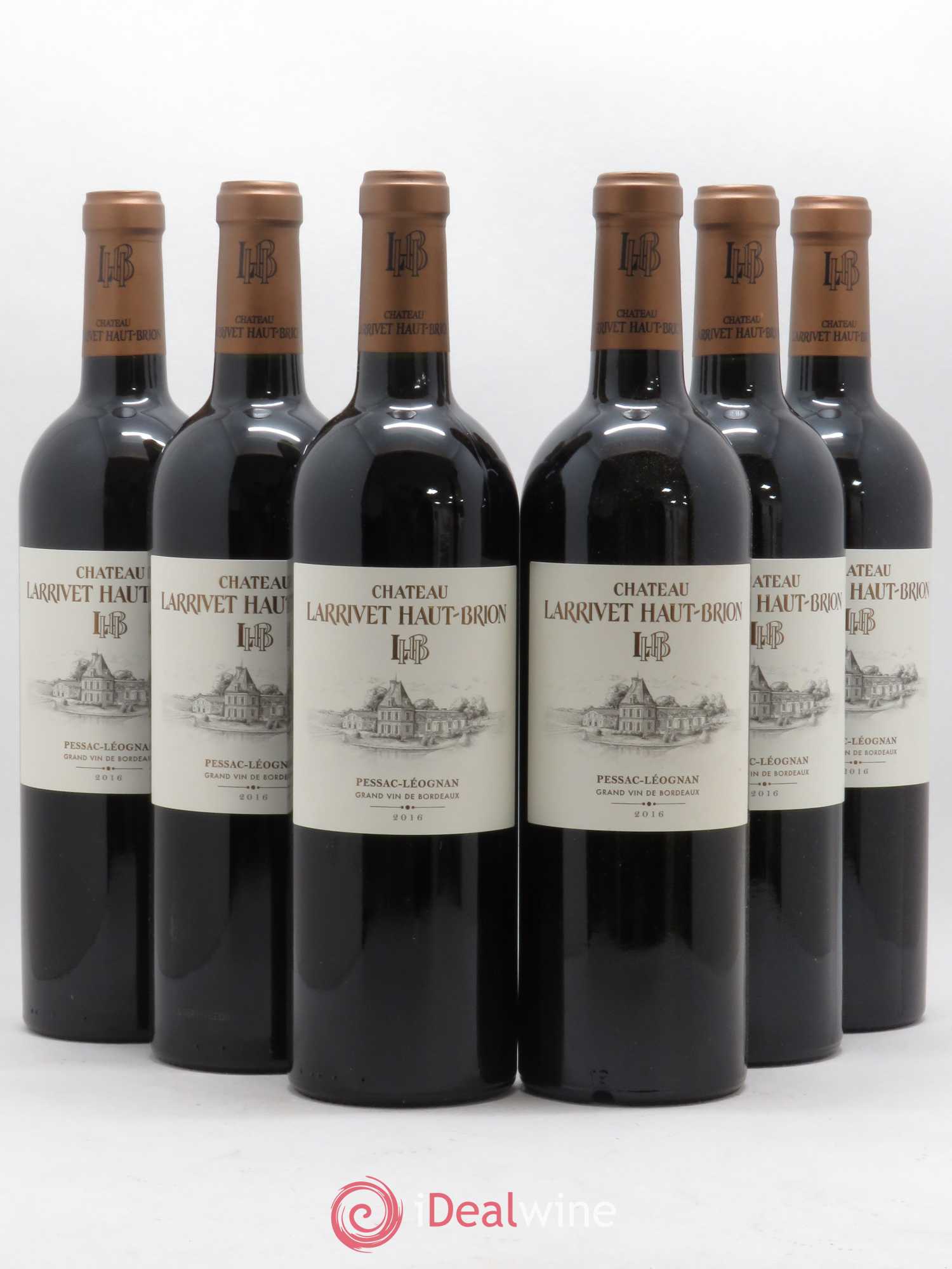 Château Larrivet Haut-Brion 2016 - Lot de 6 bouteilles - 0