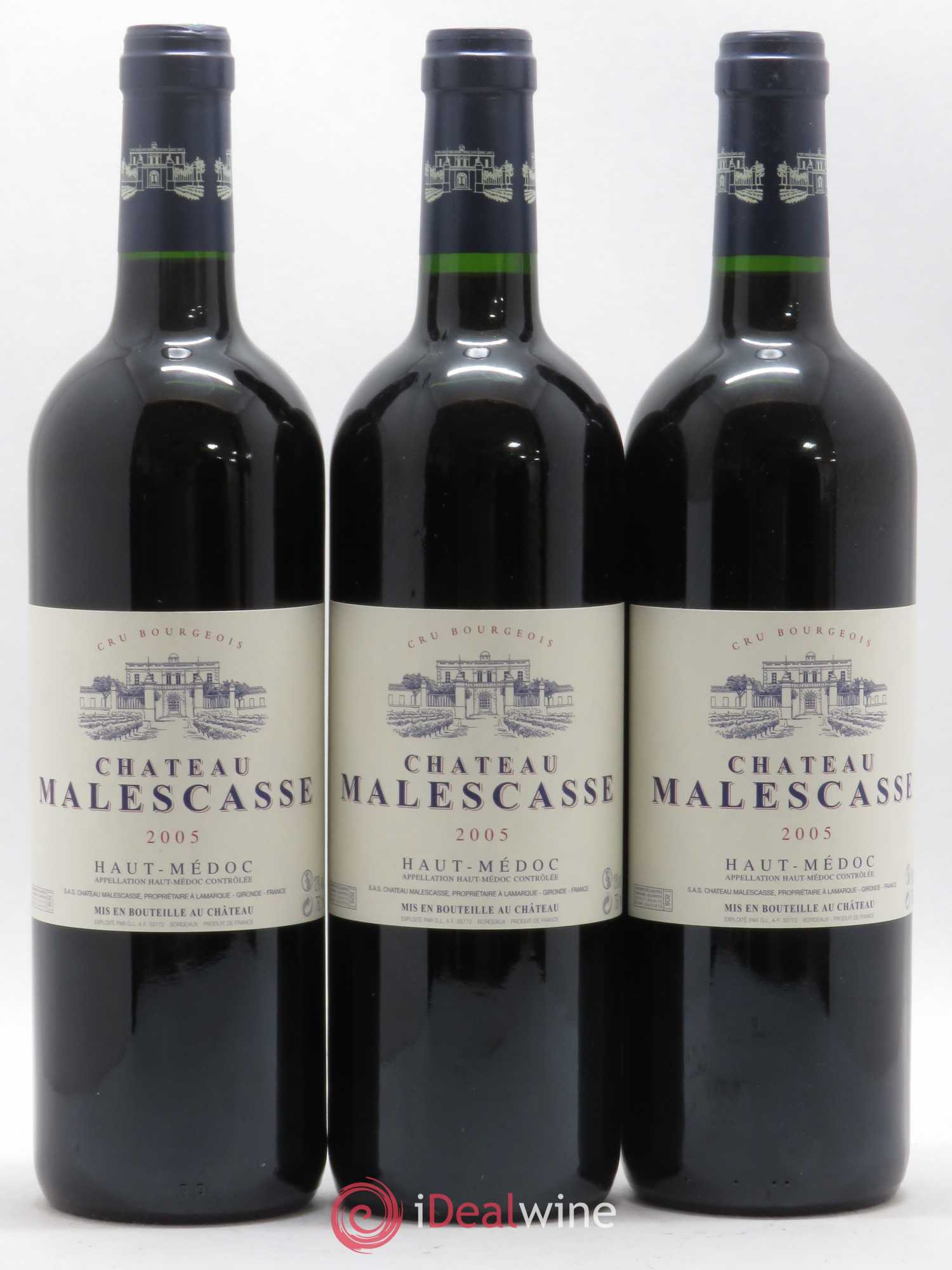 Château Malescasse Cru Bourgeois Exceptionnel 2005 - Lot de 12 bouteilles - 1