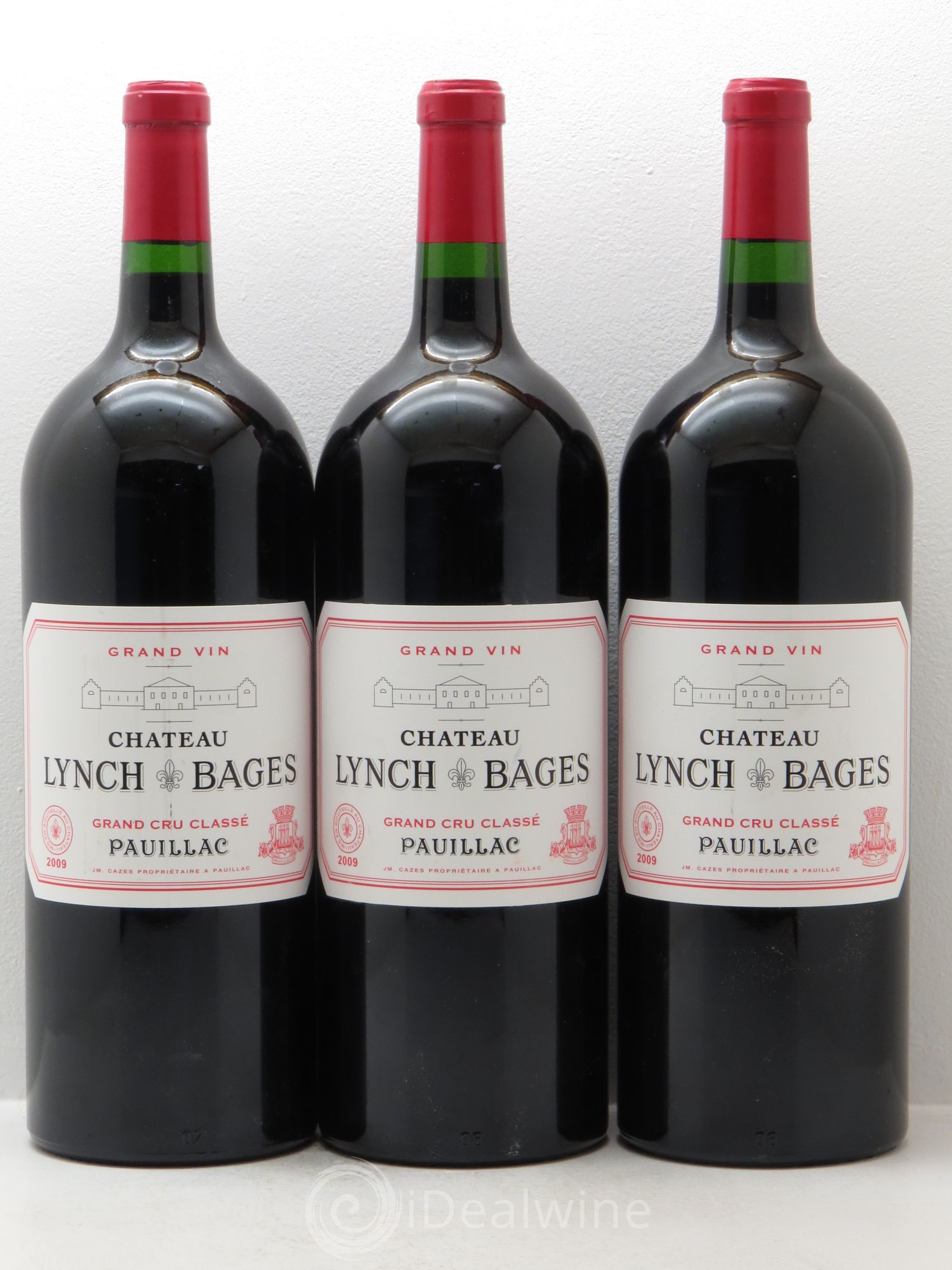 Château Lynch Bages 5ème Grand Cru Classé 2009 - Lot de 3 magnums - 0