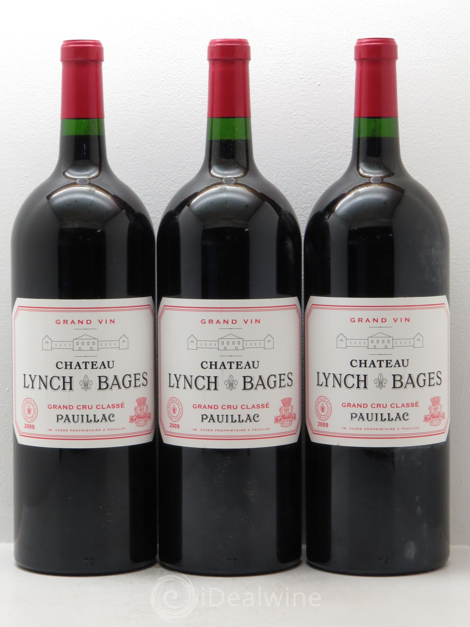 Château Lynch Bages 5ème Grand Cru Classé 2009 - Lot de 3 magnums - 0