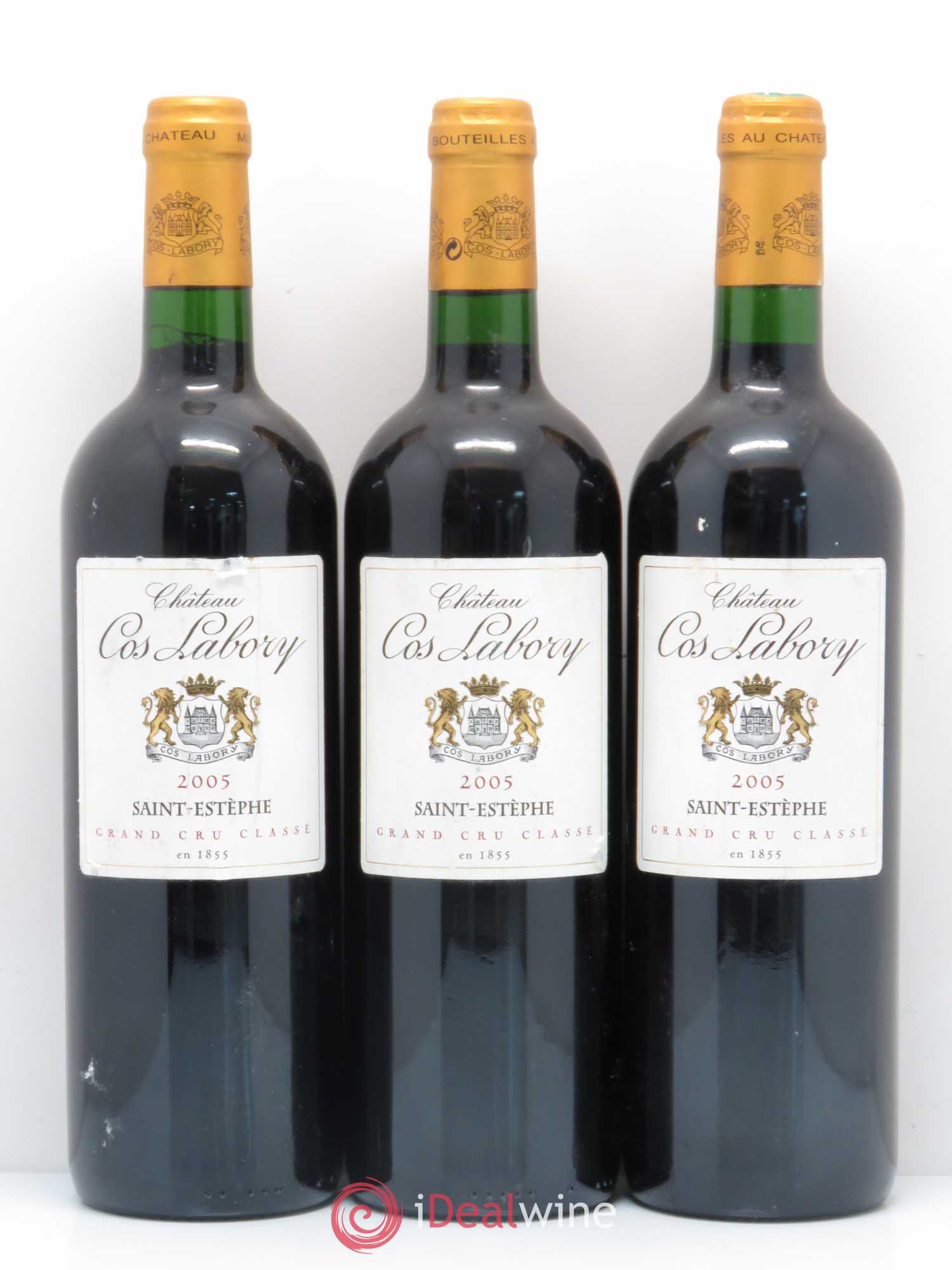 Château Cos Labory 5ème Grand Cru Classé 2005 - Lot de 3 bouteilles - 0