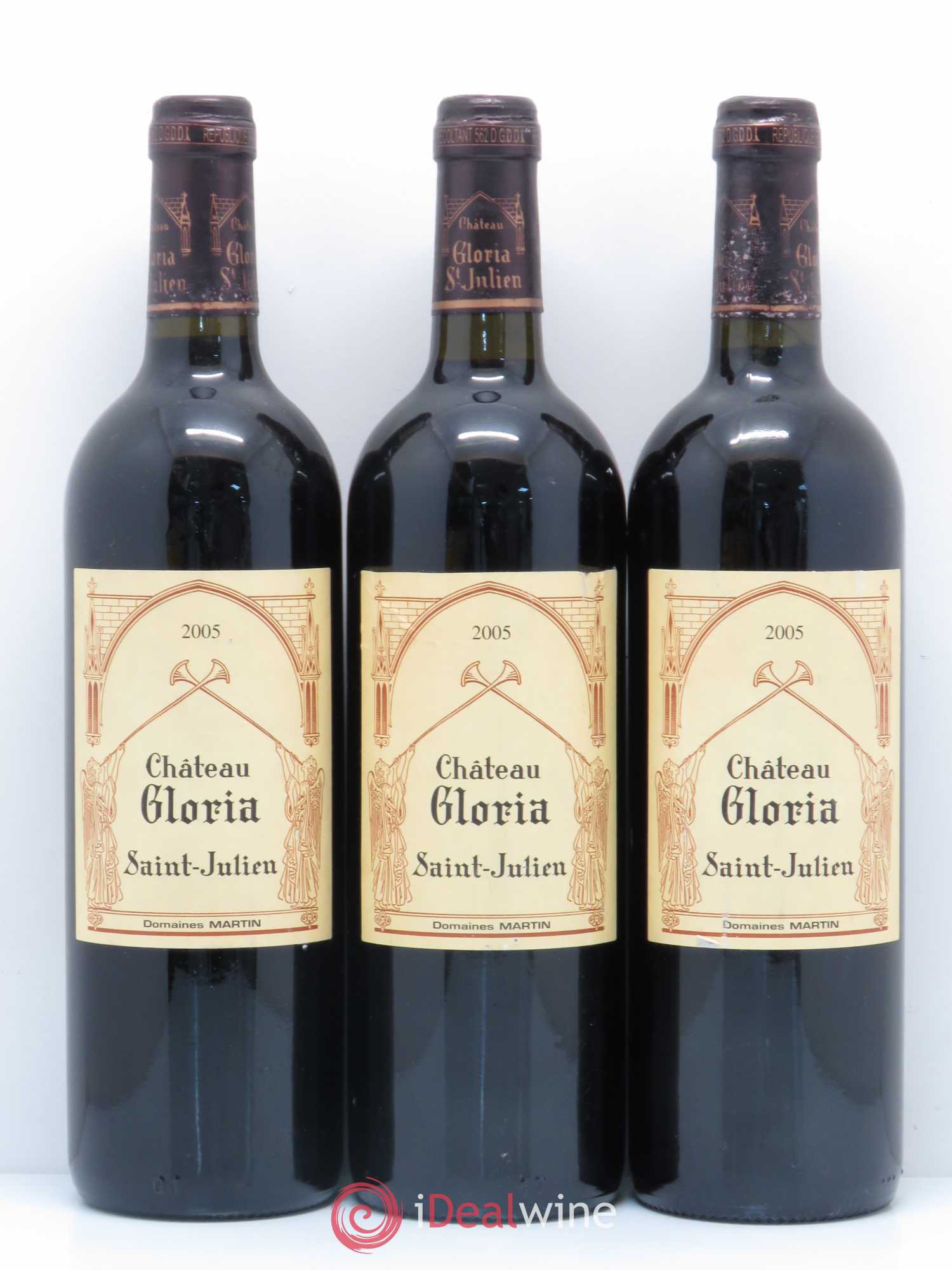 Château Gloria 2005 - Lot de 3 bouteilles - 0