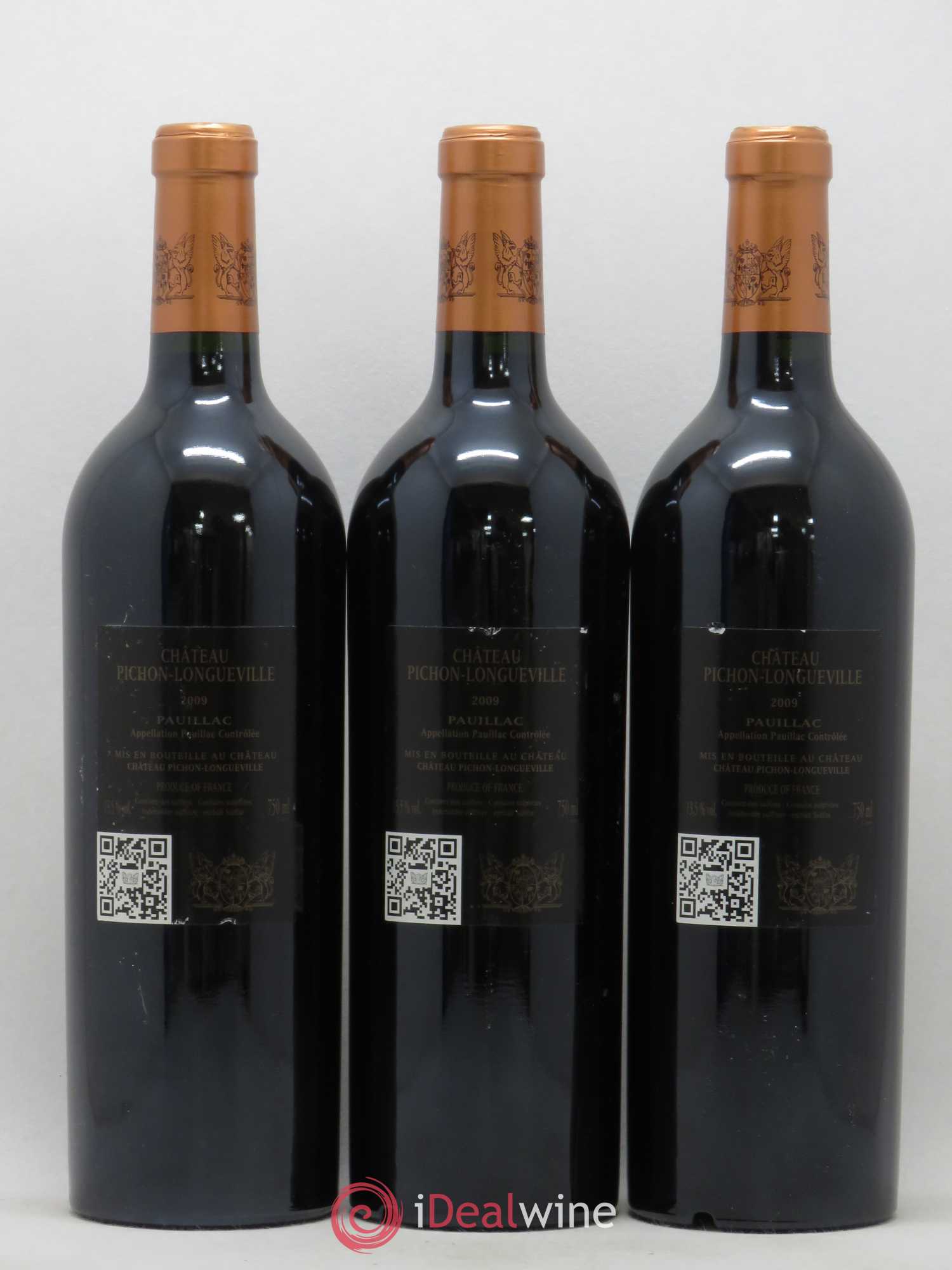 Pichon Longueville Baron 2ème Grand Cru Classé 2009 - Lot de 3 bouteilles - 1