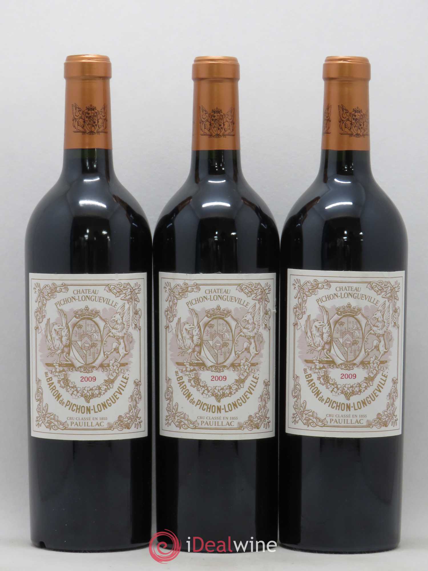 Pichon Longueville Baron 2ème Grand Cru Classé 2009 - Lot de 3 bouteilles - 0