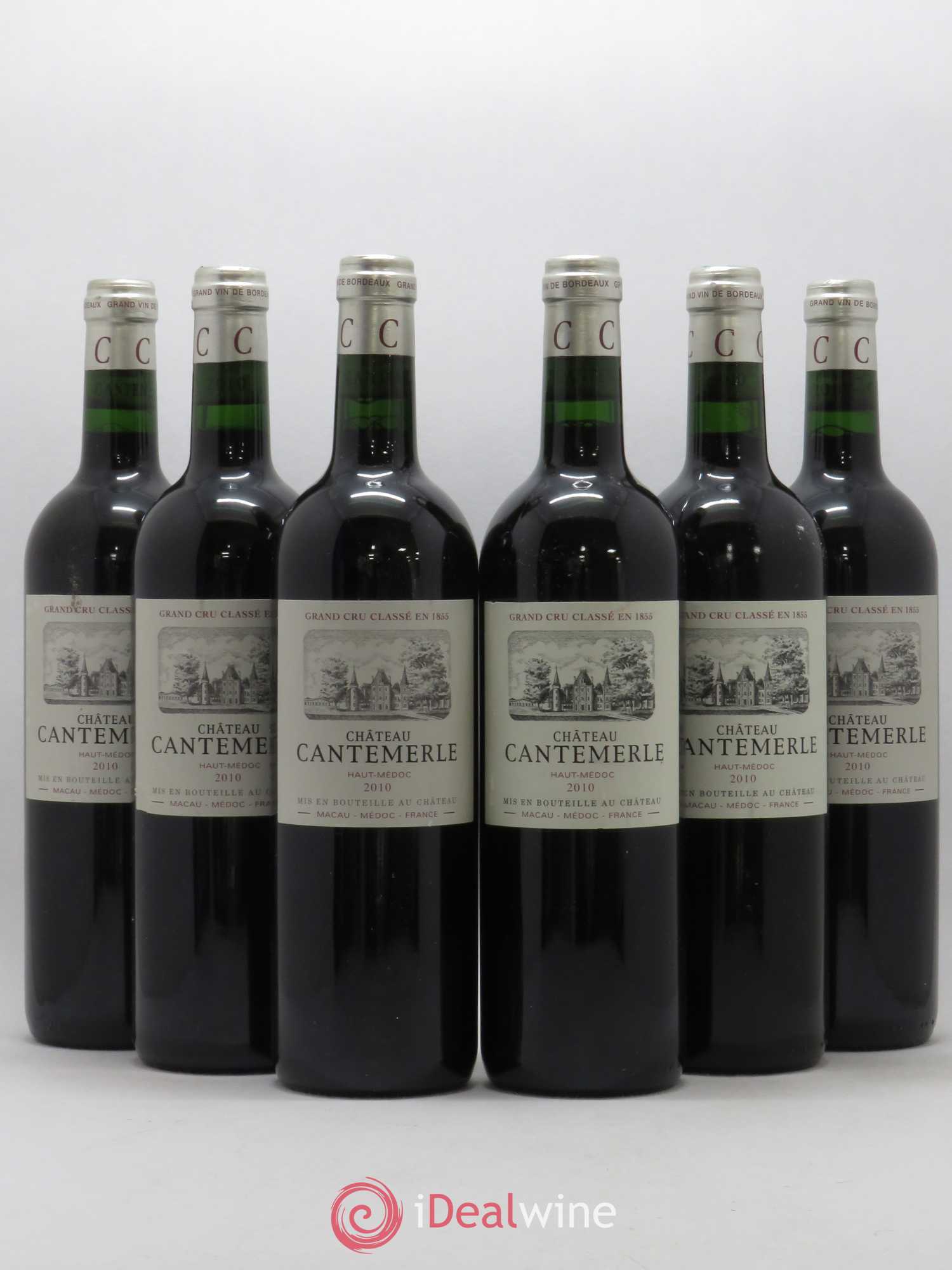 Château Cantemerle 5ème Grand Cru Classé 2010 - Lot de 6 bouteilles - 0