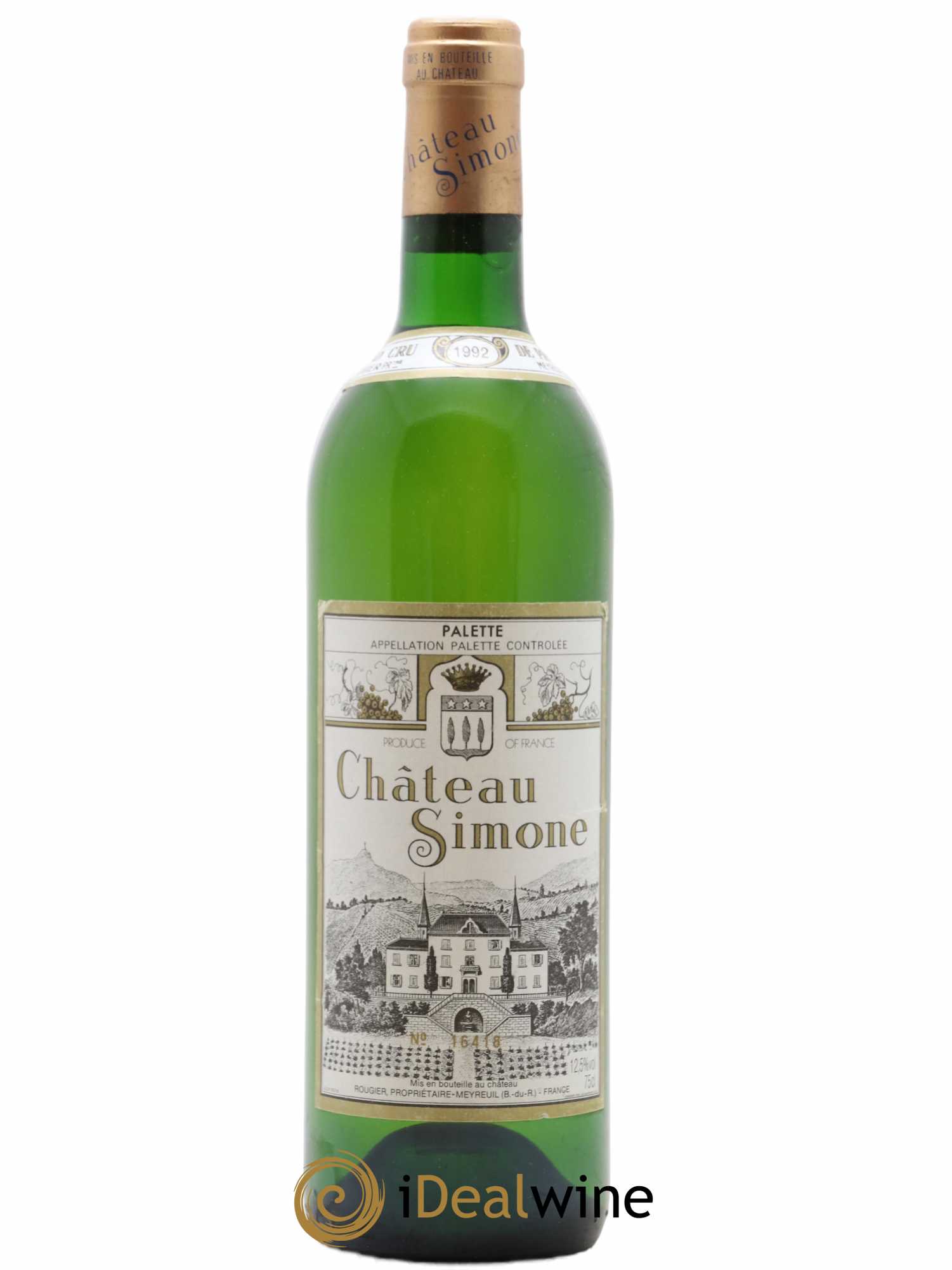 Palette Château Simone Famille Rougier 1992 - Posten von 1 Flasche - 0