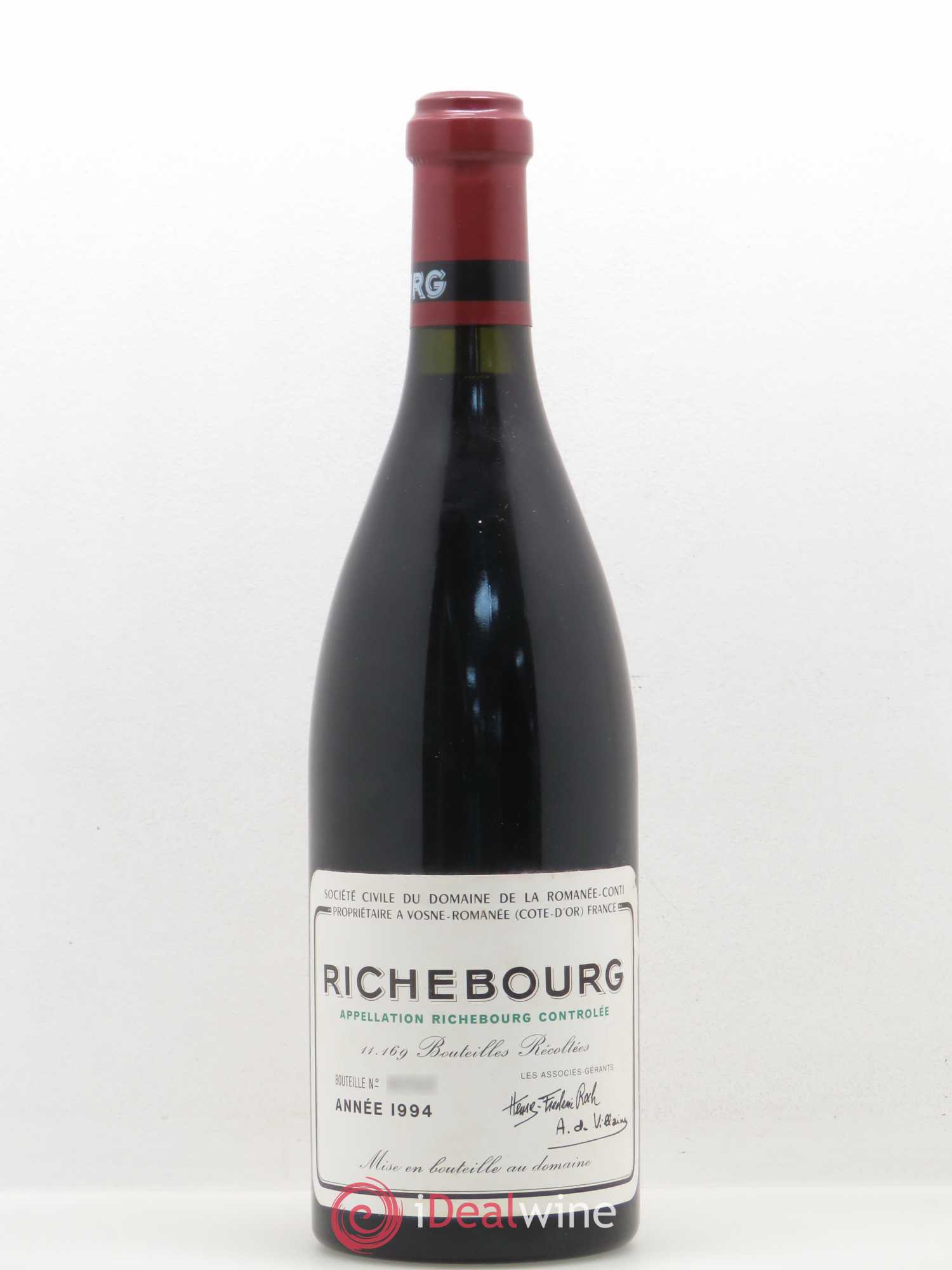 Richebourg Grand Cru Domaine de la Romanée-Conti 1994 - Lot de 1 bouteille - 0