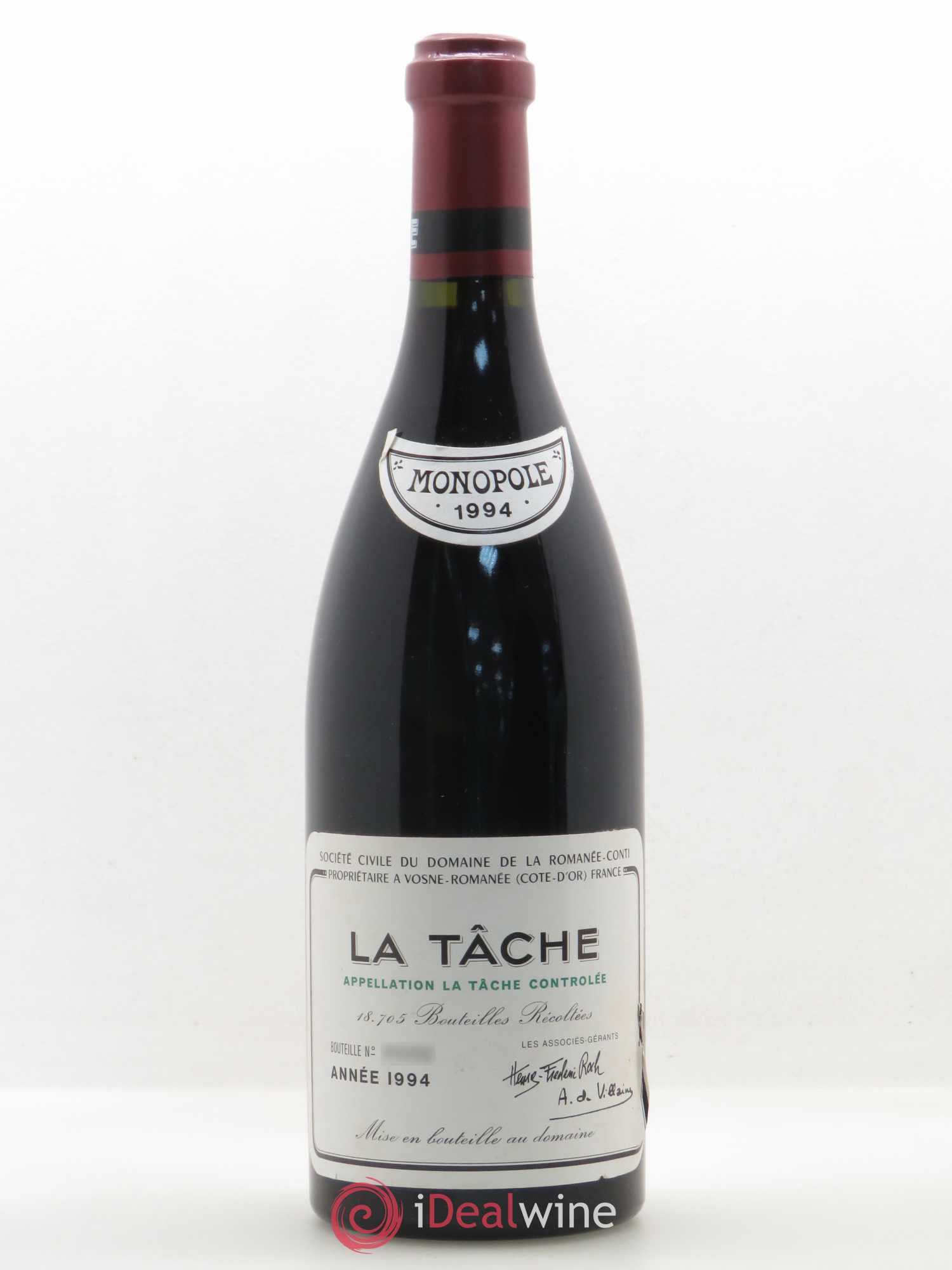 Buy La Tâche Grand Cru Domaine de la Romanée-Conti 1994 (lot
