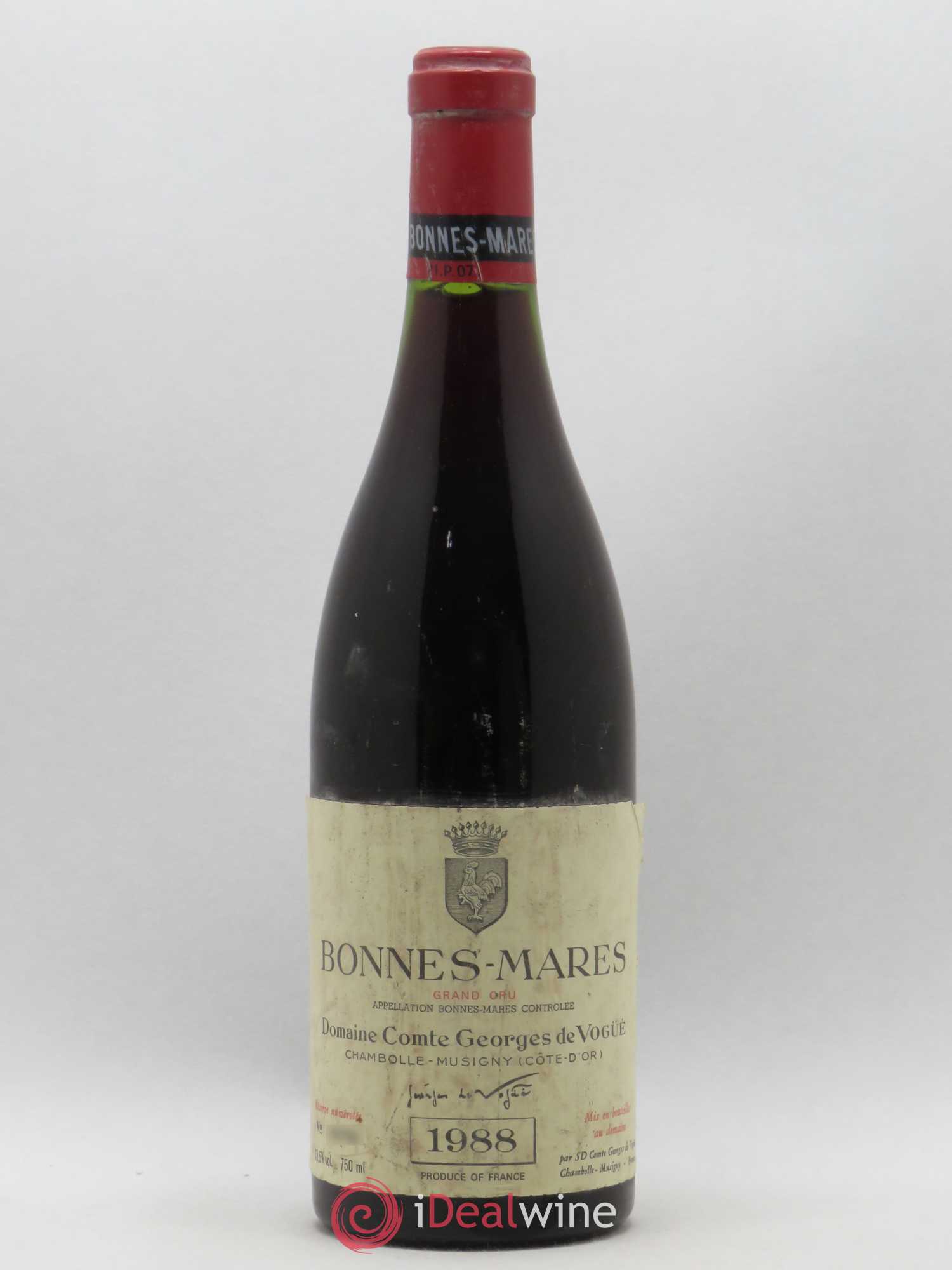 Bonnes-Mares Grand Cru Comte Georges de Vogüé 1988 - Lot de 1 bouteille - 0