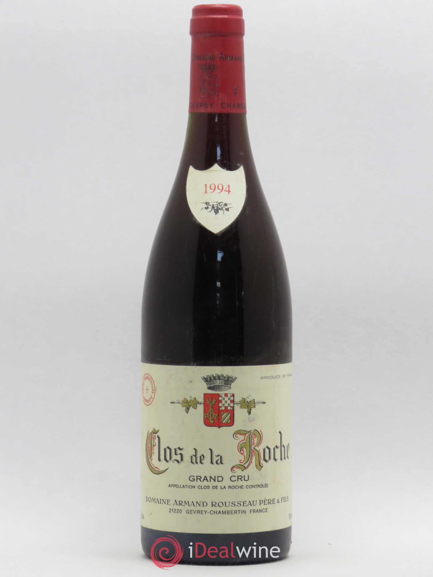 Clos de la Roche Grand Cru Armand Rousseau (Domaine) 1994 - Lot de 1 bouteille - 0