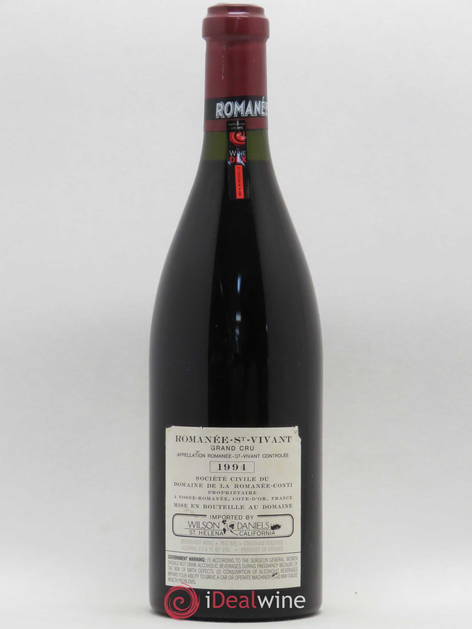 Romanée-Saint-Vivant Grand Cru Domaine de la Romanée-Conti 1994 - Lot de 1 bouteille - 1