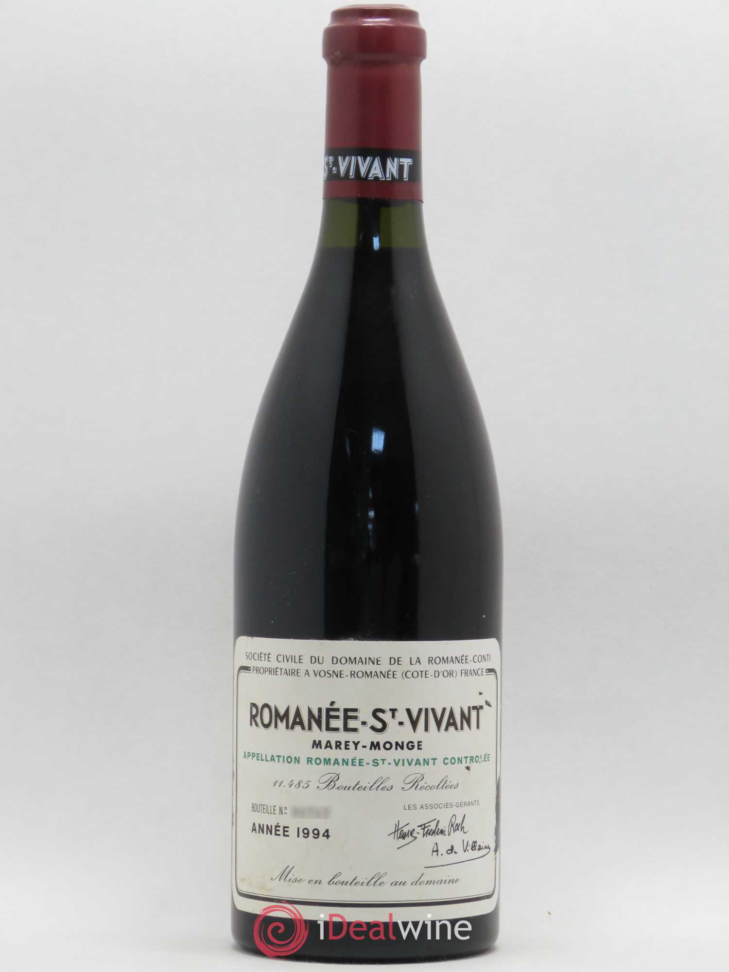 Romanée-Saint-Vivant Grand Cru Domaine de la Romanée-Conti 1994 - Lot de 1 bouteille - 0