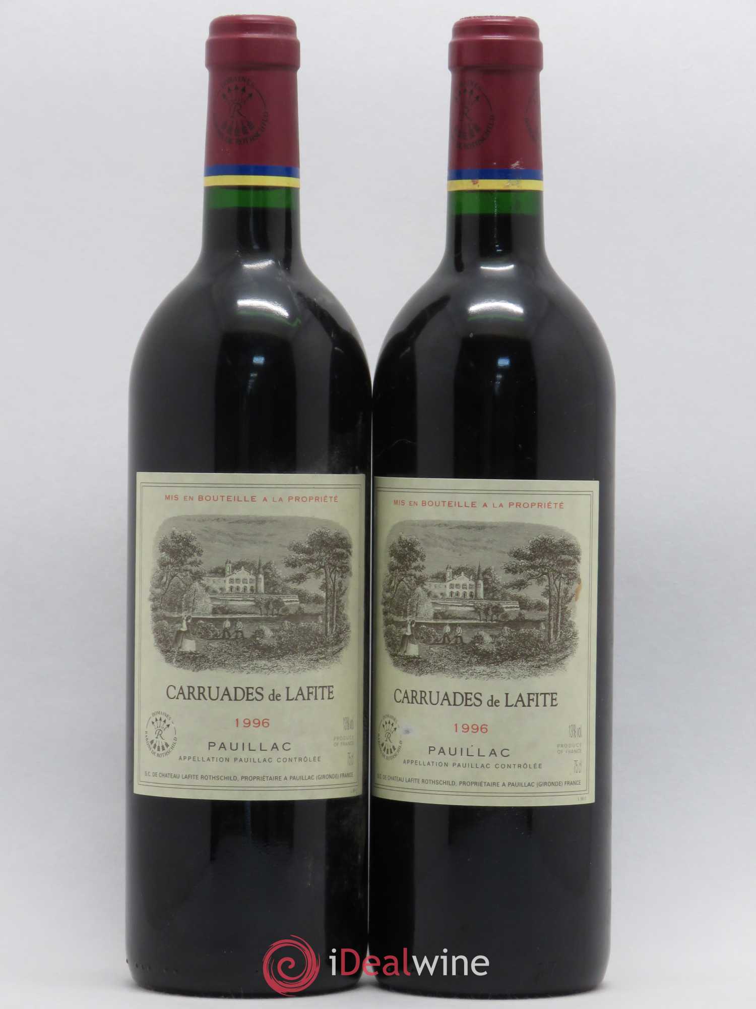 Carruades de Lafite Rothschild Second Vin 1996 - Lot de 2 bouteilles - 0