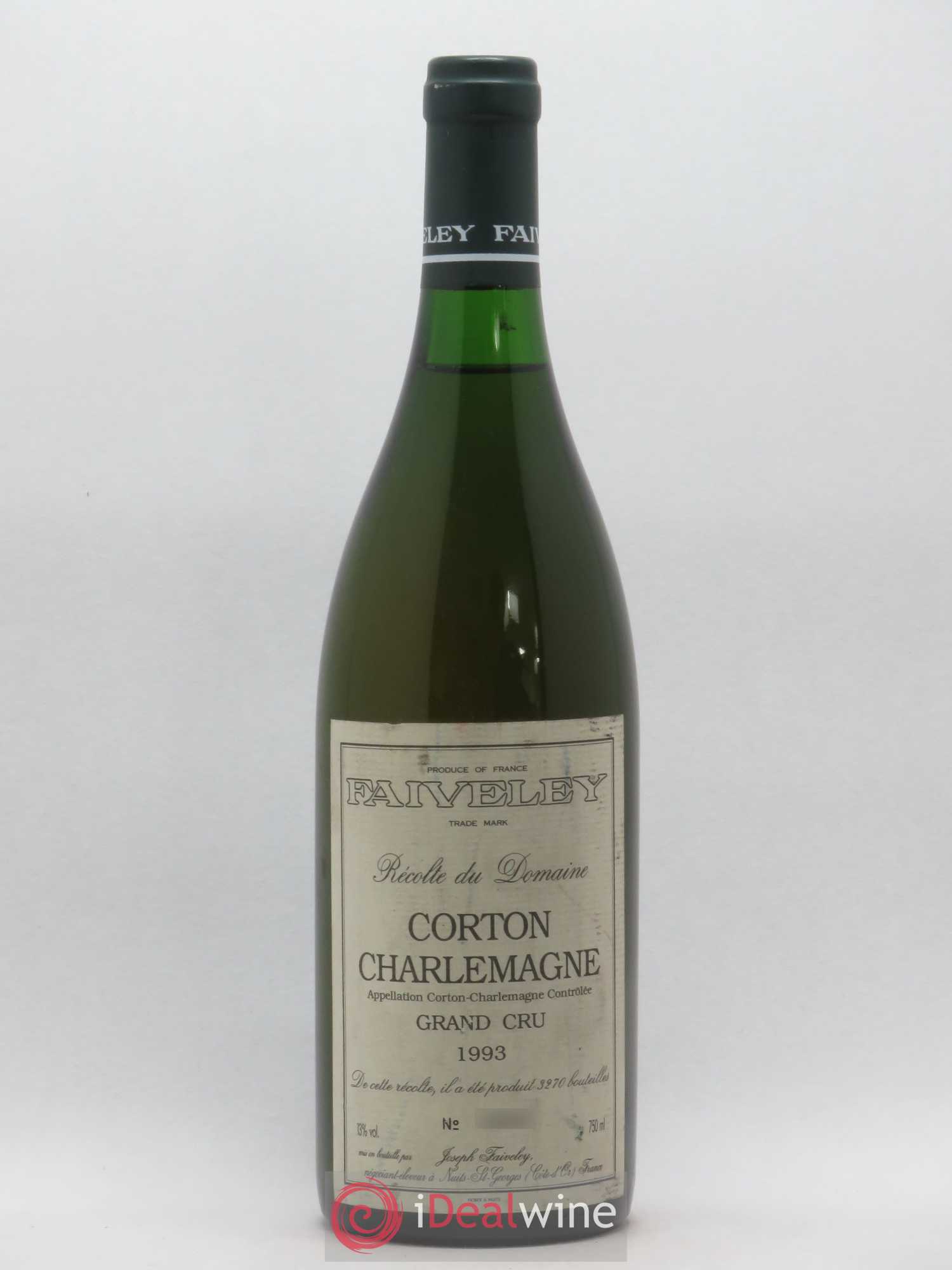Corton-Charlemagne Grand Cru Faiveley 1993 - Lot de 1 bouteille - 0