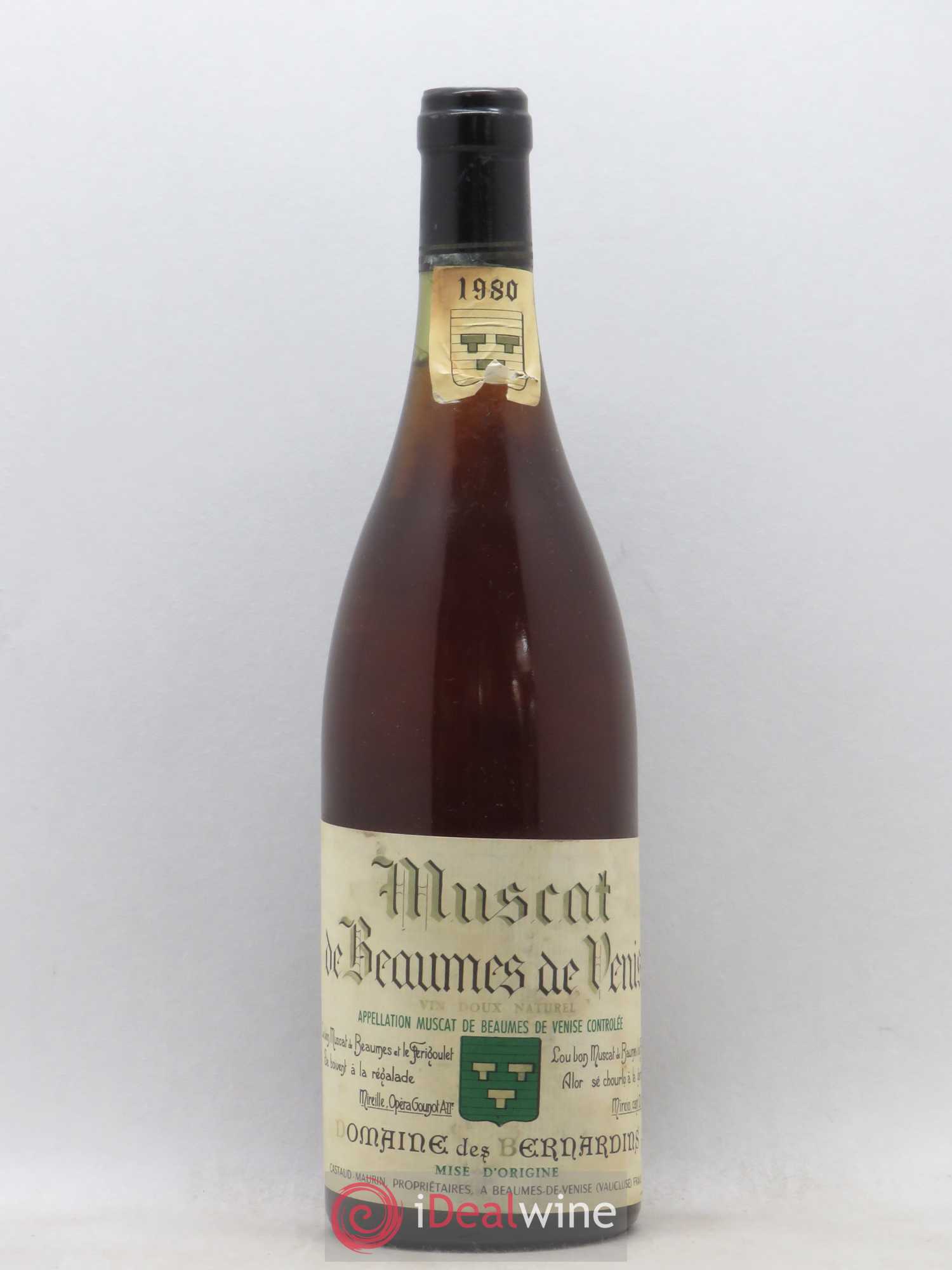 Muscat de Beaumes de Venise des Bernardins (Domaine) 1980 - Lotto di 1 bottiglia - 0