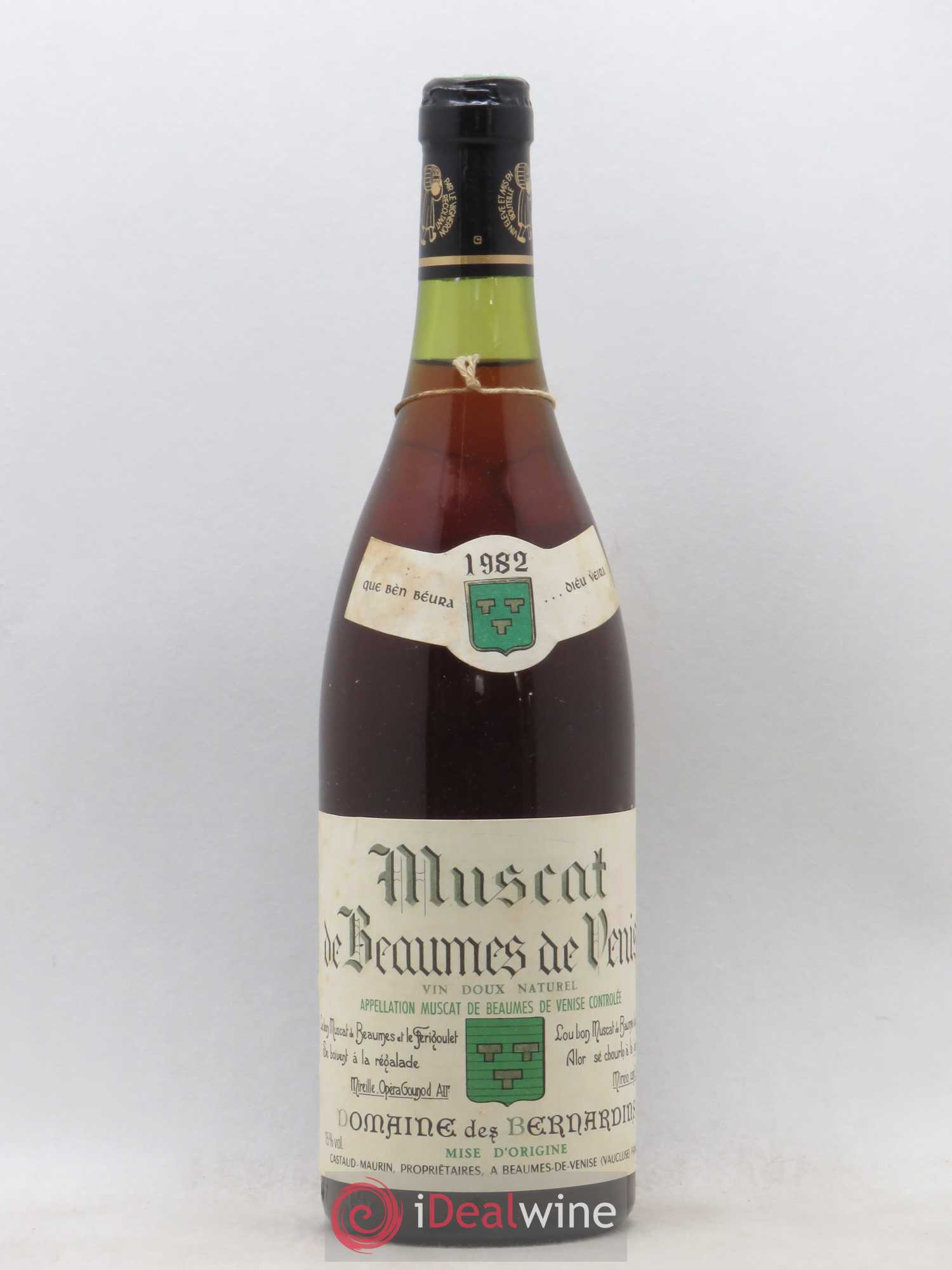 Muscat de Beaumes de Venise des Bernardins (Domaine) 1982 - Lotto di 1 bottiglia - 0