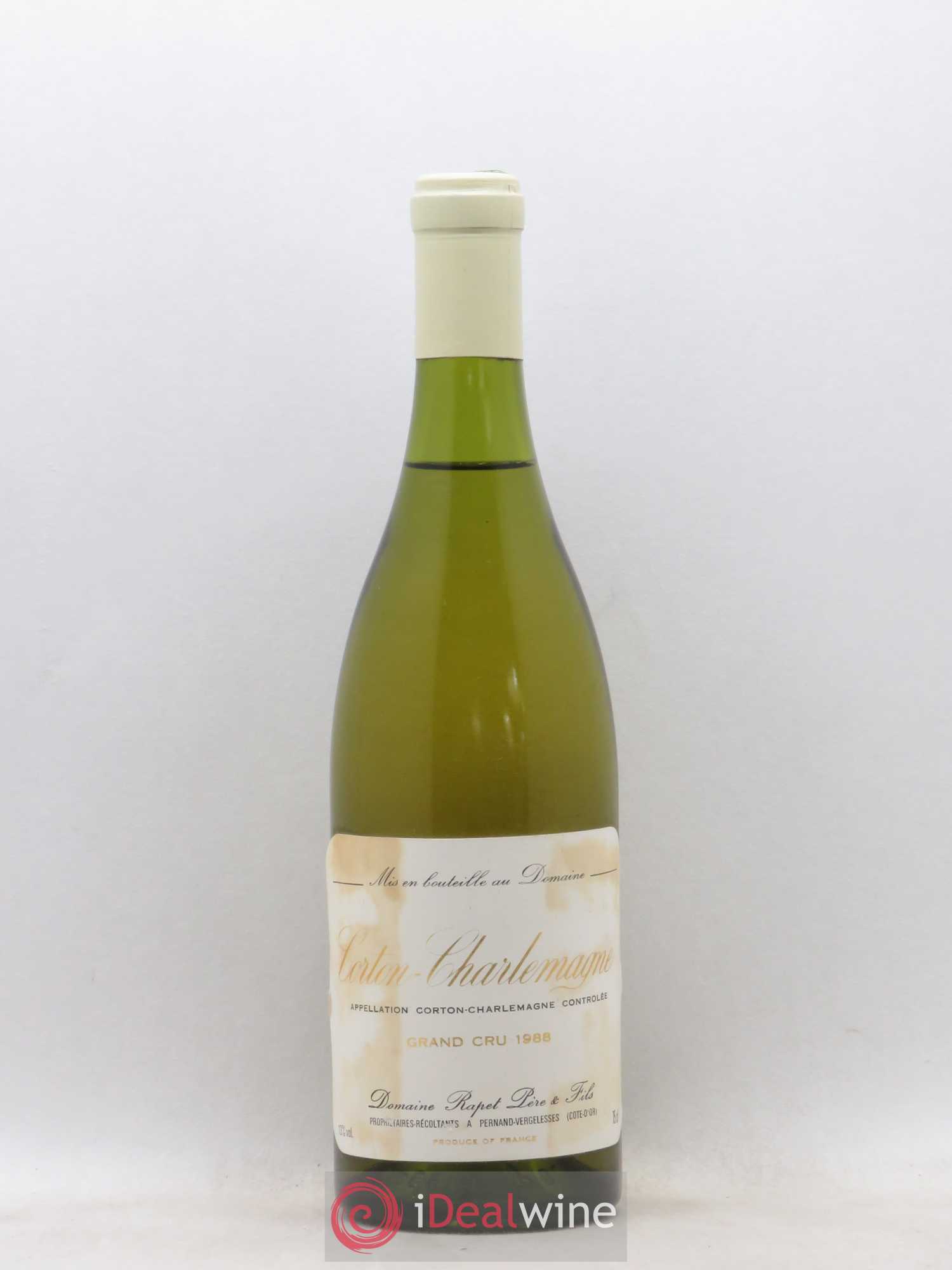 Corton-Charlemagne Grand Cru Rapet Père & Fils 1988 - Lot de 1 bouteille - 0