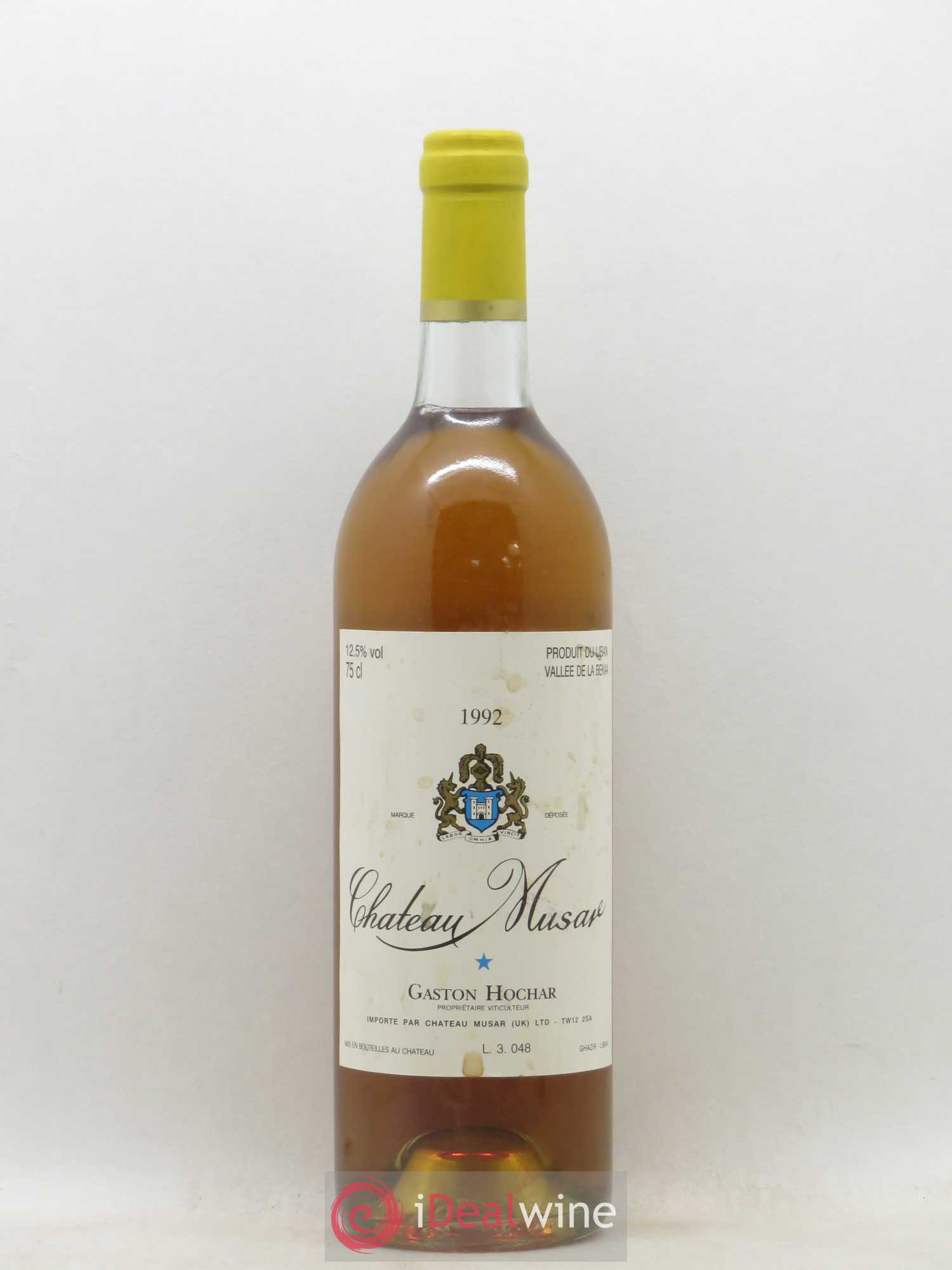 Château Musar Serge Hochar 1992 - Lot de 1 bouteille - 0