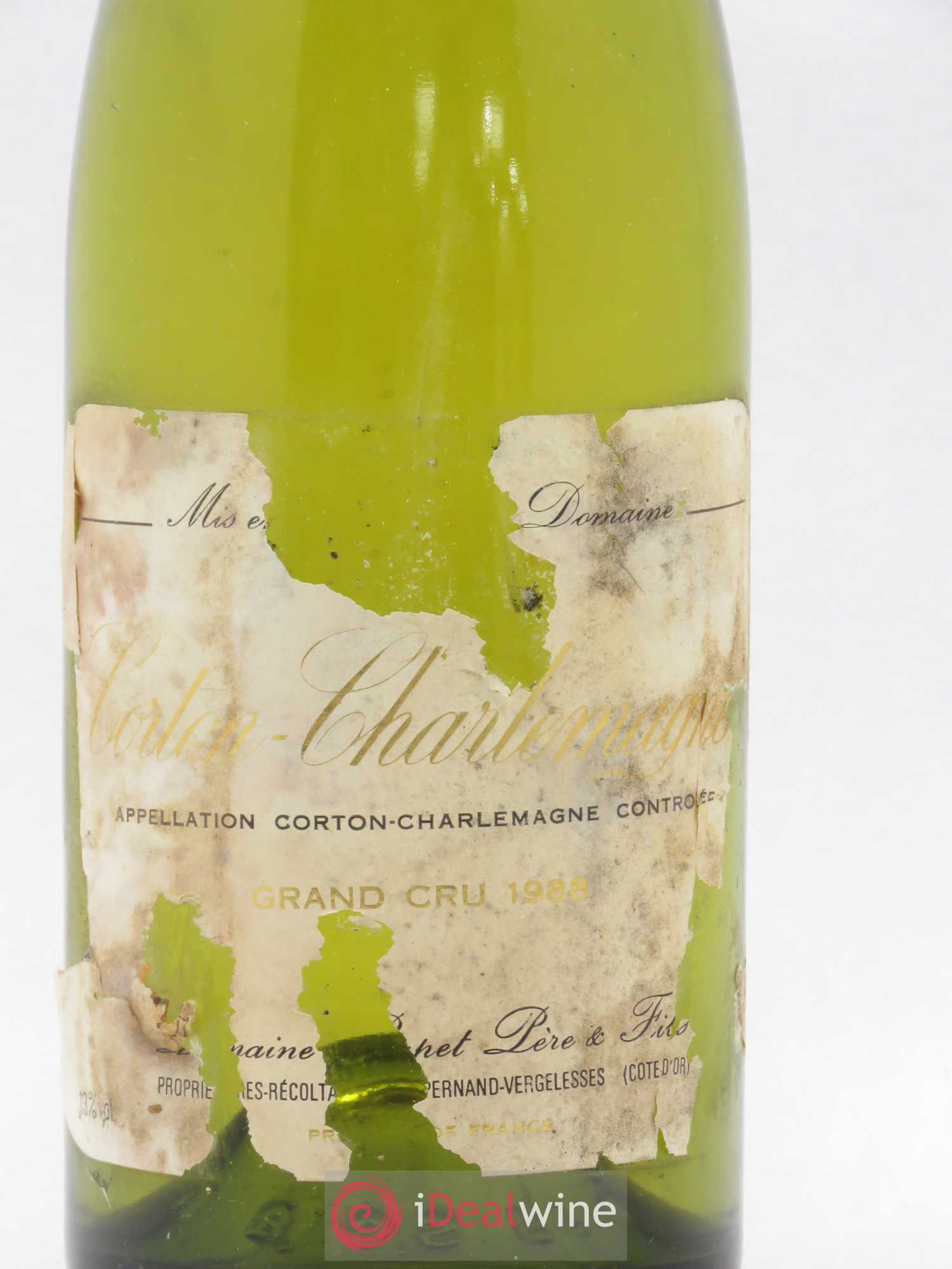 Corton-Charlemagne Grand Cru Rapet Père & Fils 1988 - Lot de 1 bouteille - 1