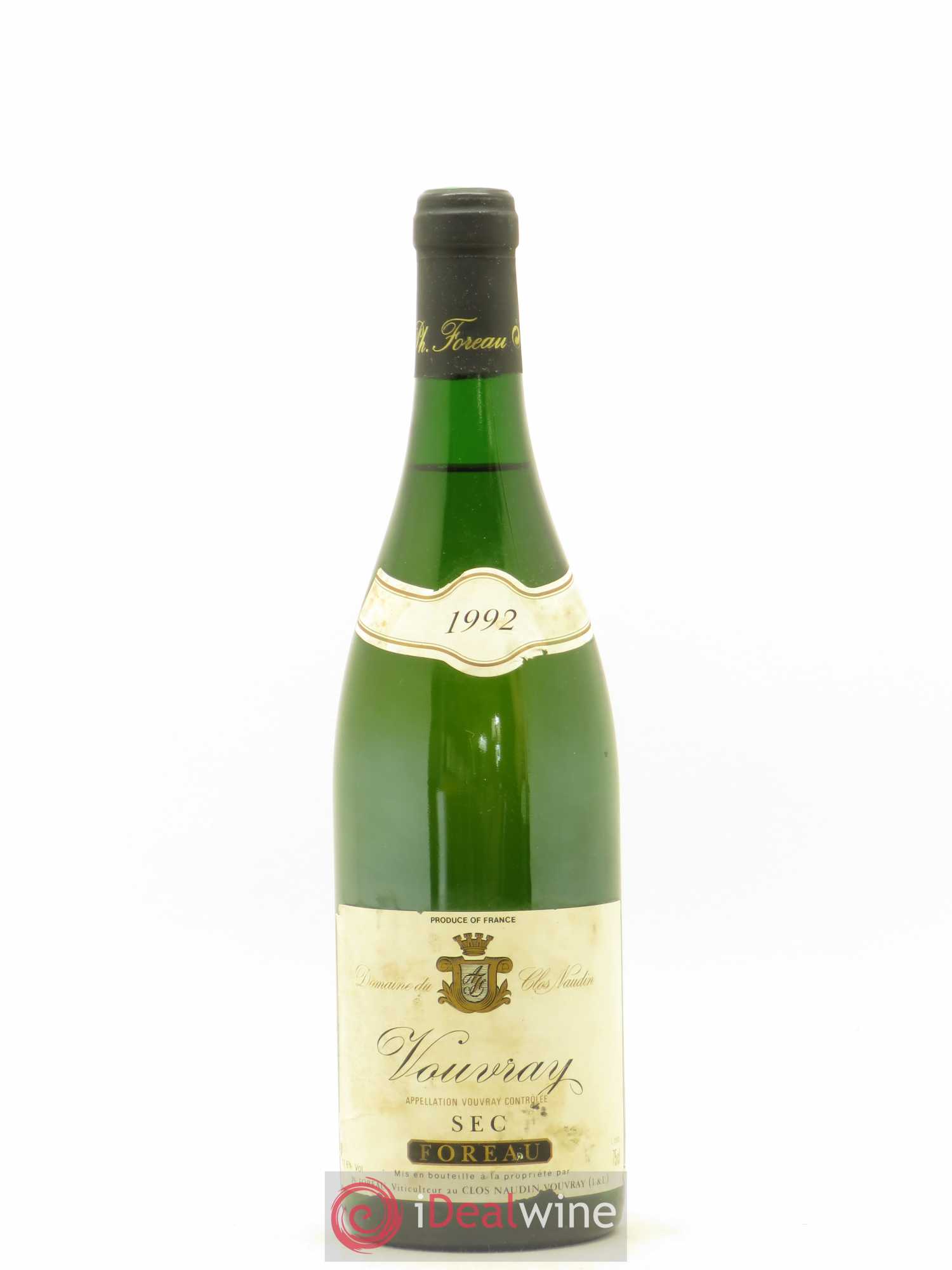 Vouvray Sec Clos Naudin - Philippe Foreau 1992 - Lot de 1 bouteille - 0