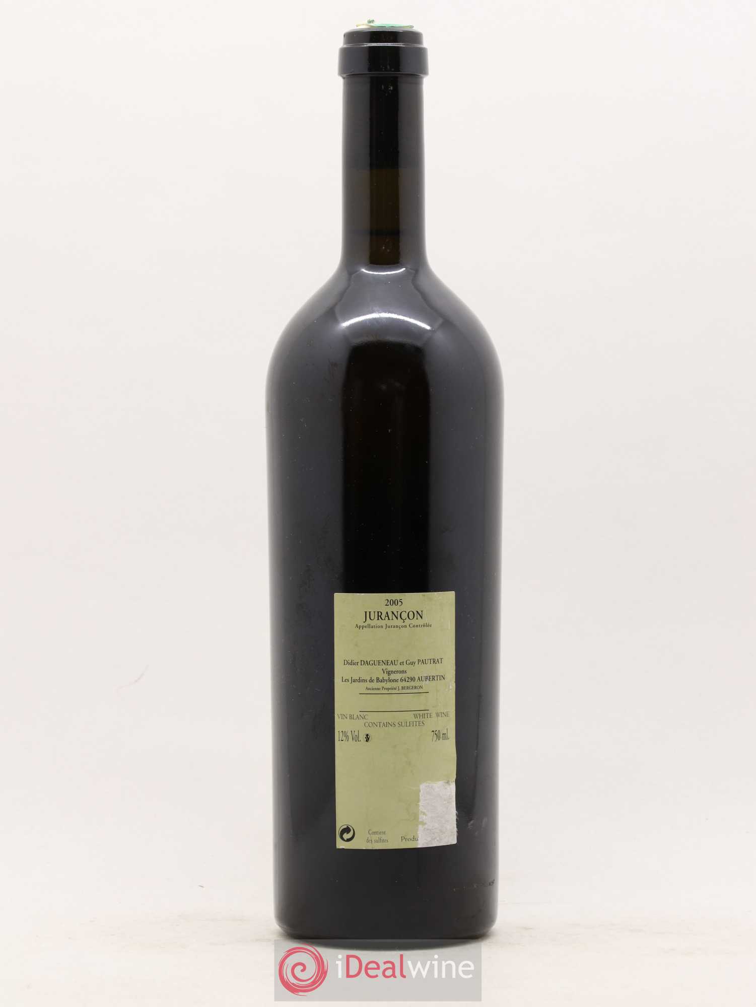 Jurançon Cuvée Ravaillac Les Jardins de Babylone Didier Dagueneau 2005 - Lotto di 1 bottiglia - 1
