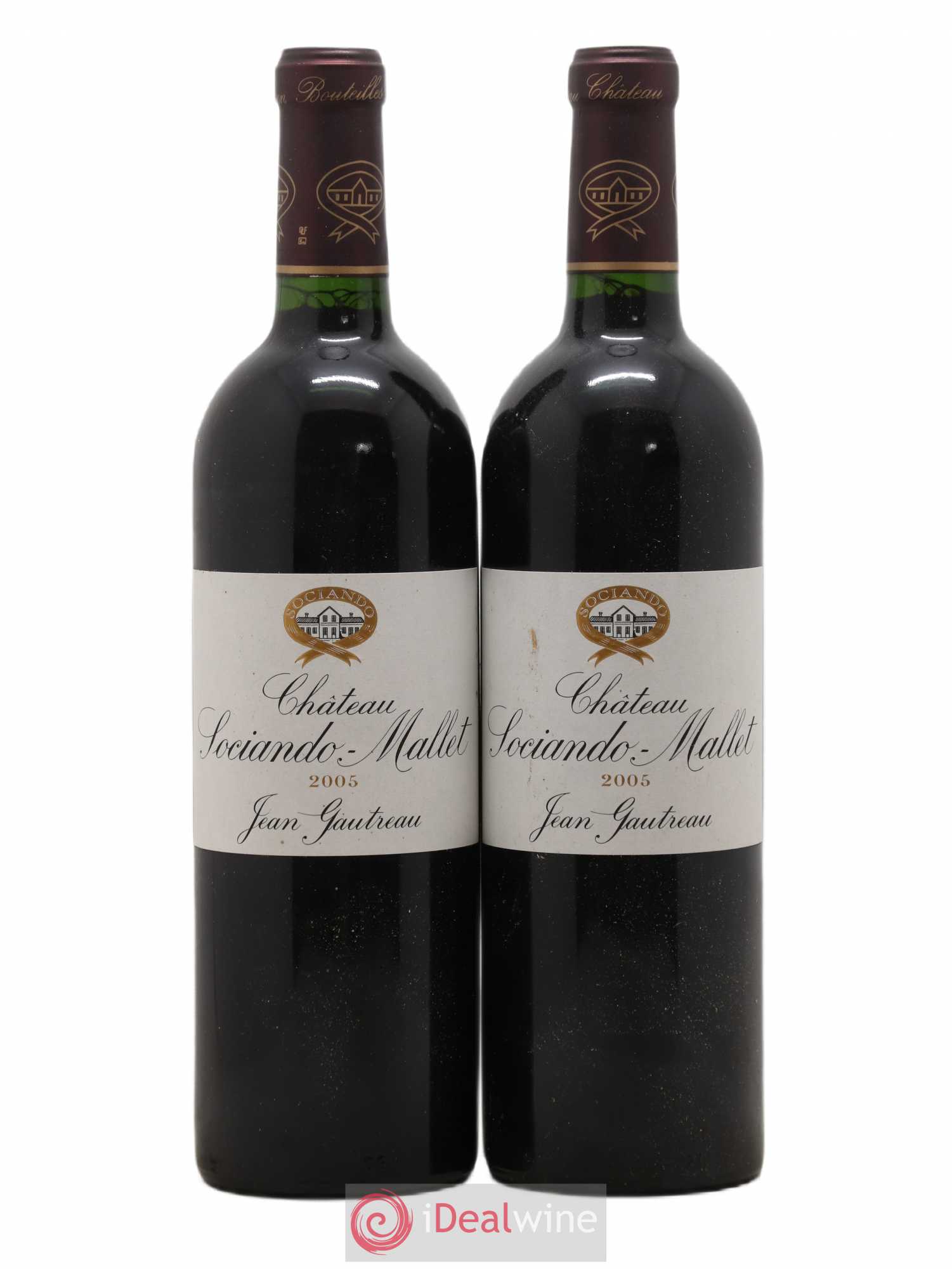 Château Sociando Mallet 2005 - Lot de 2 bouteilles - 0