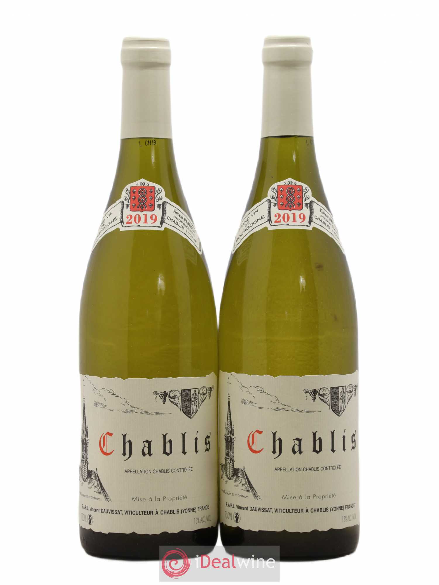 Chablis Vincent Dauvissat (Domaine) 2019 - Lot de 2 bouteilles - 0
